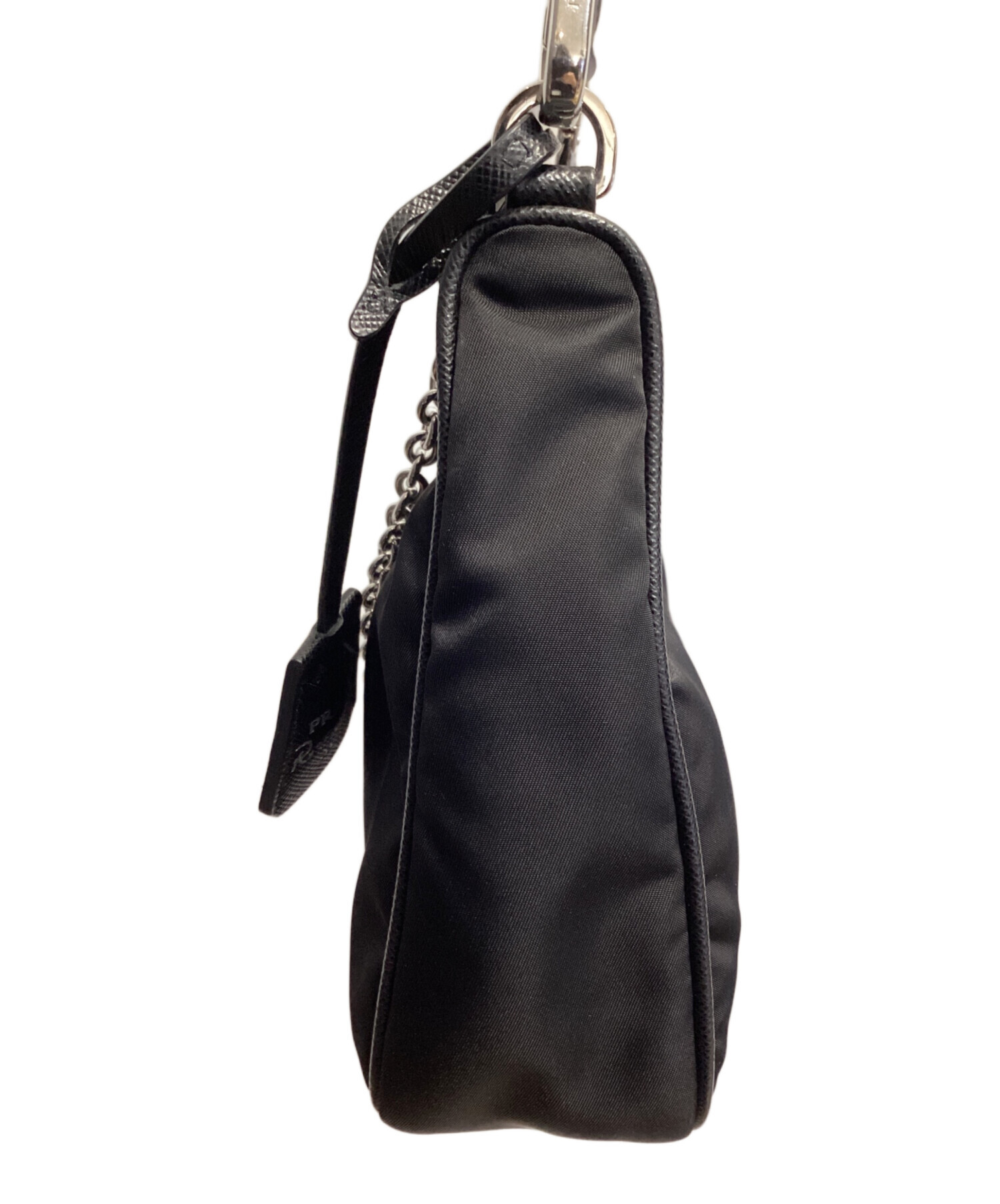 中古・古着通販】PRADA (プラダ) ナイロンショルダーバッグ ブラック