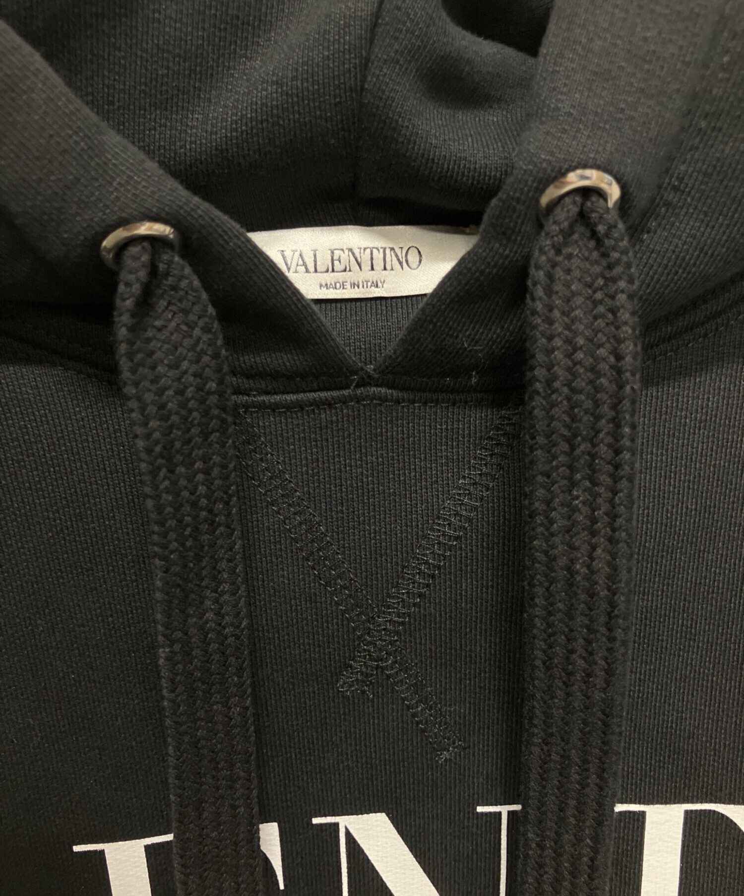 中古・古着通販】VALENTINO (ヴァレンティノ) ロゴプリントパーカー 