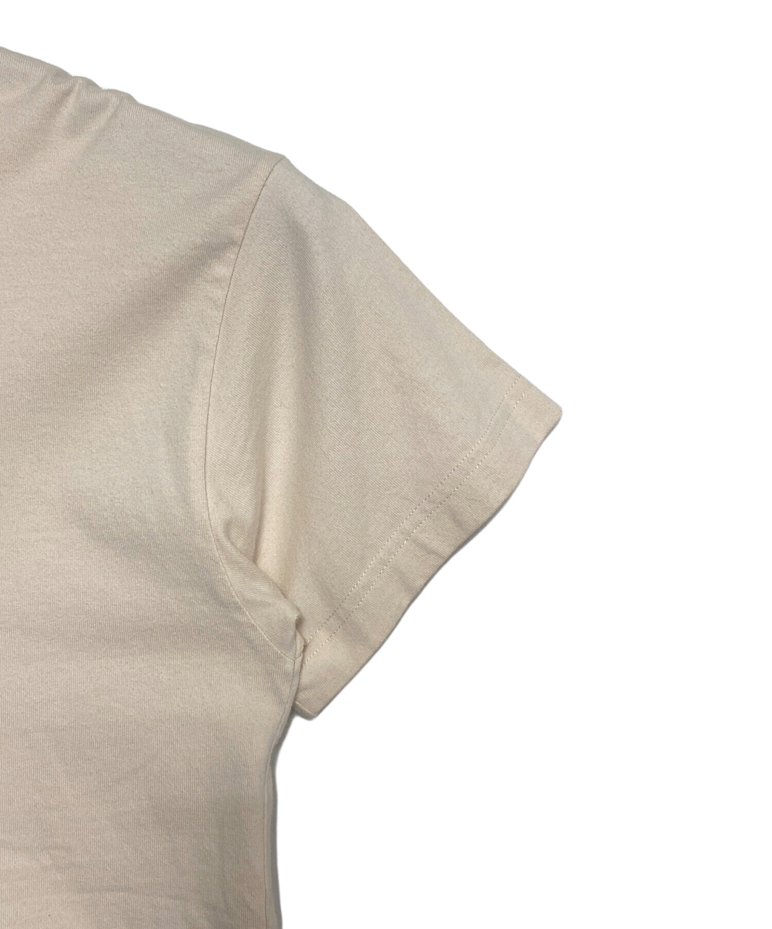 中古・古着通販】BALENCIAGA (バレンシアガ) ロゴTシャツ ベージュ