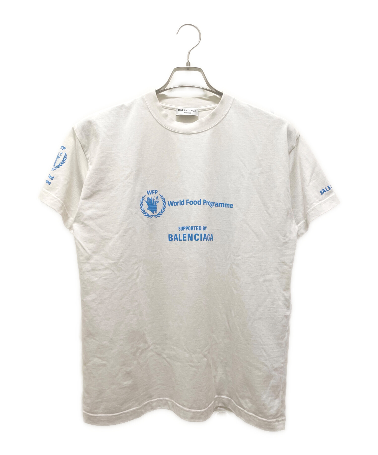 WFP × BALENCIAGA ホワイトTシャツ