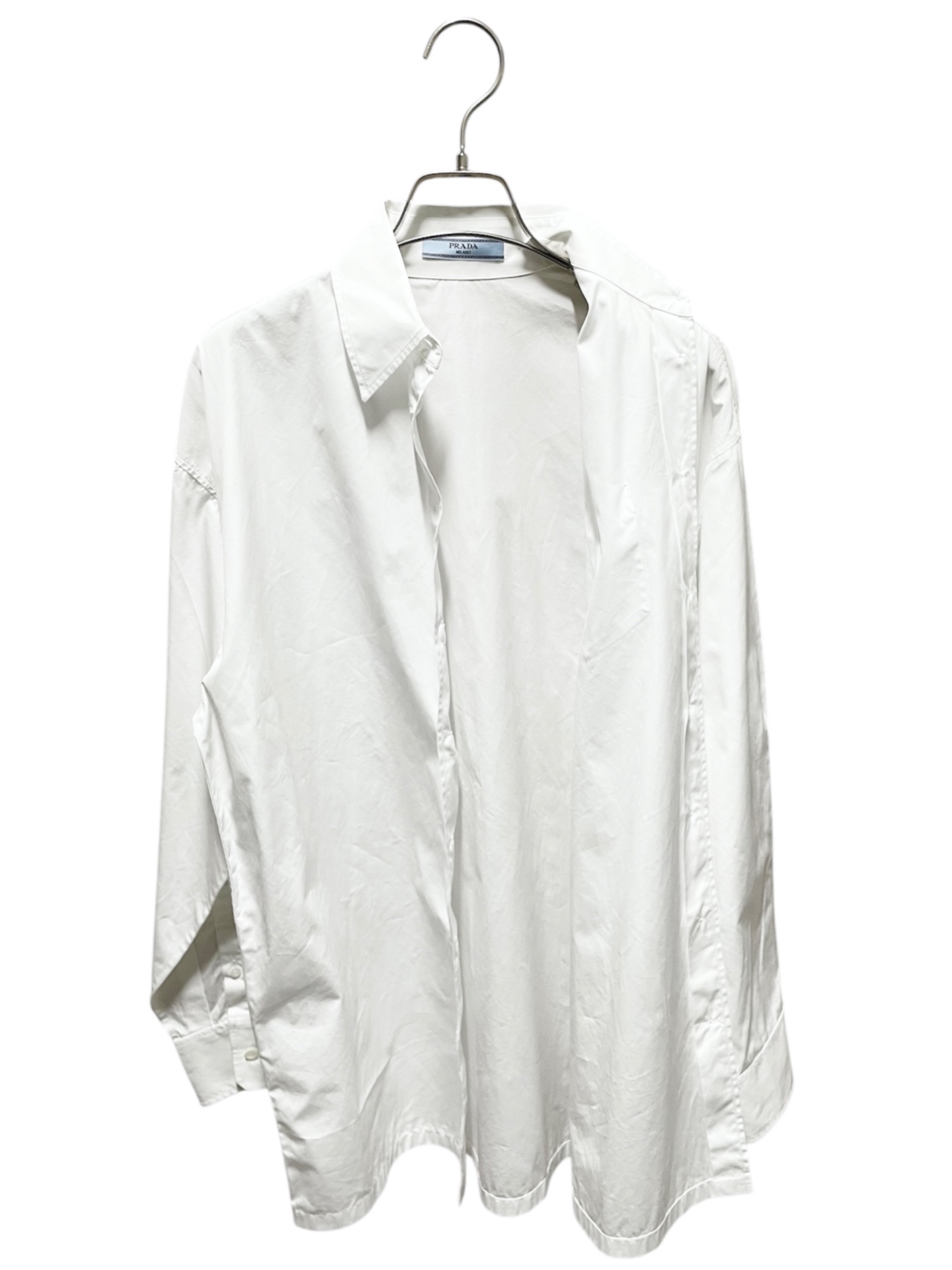 中古・古着通販】PRADA (プラダ) トライアングルロゴポプリンシャツ