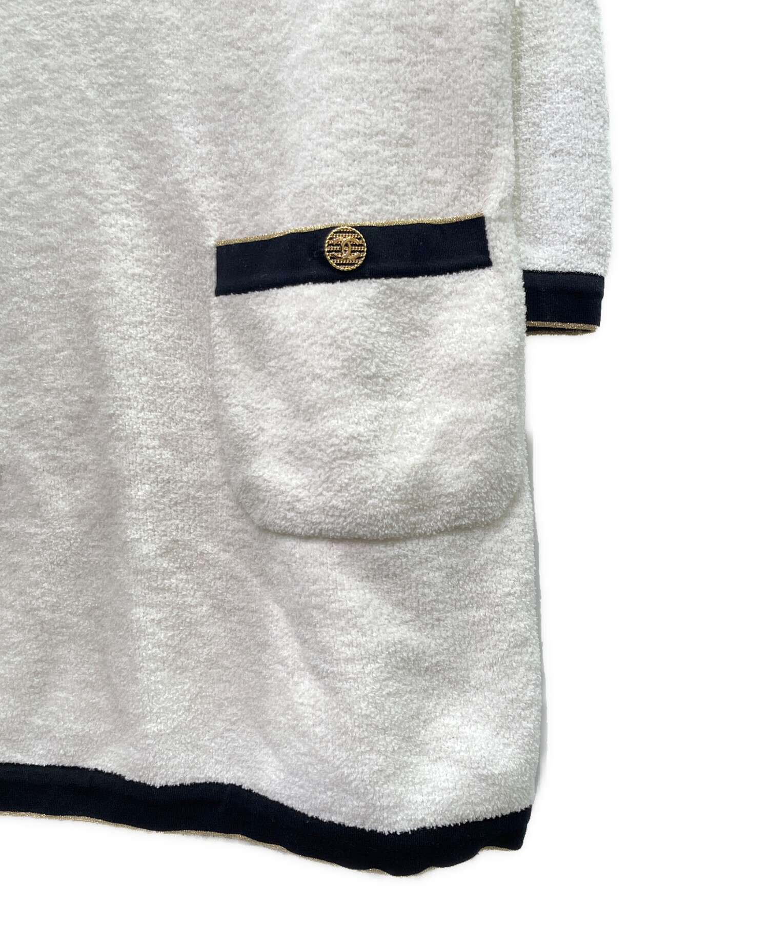 中古・古着通販】CHANEL (シャネル) ココボタン パイルニット