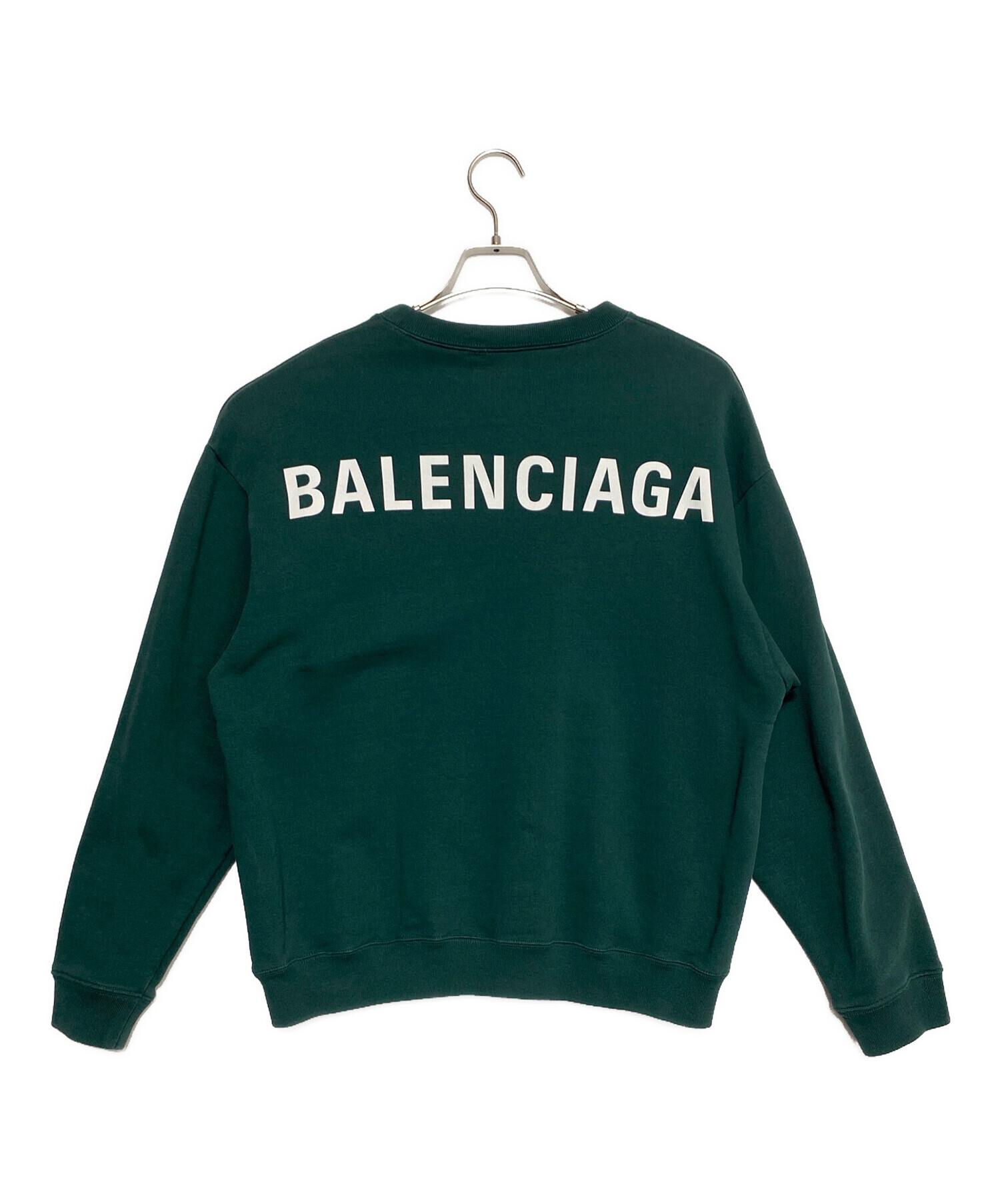 中古・古着通販】BALENCIAGA (バレンシアガ) Back Logo Sweat グリーン