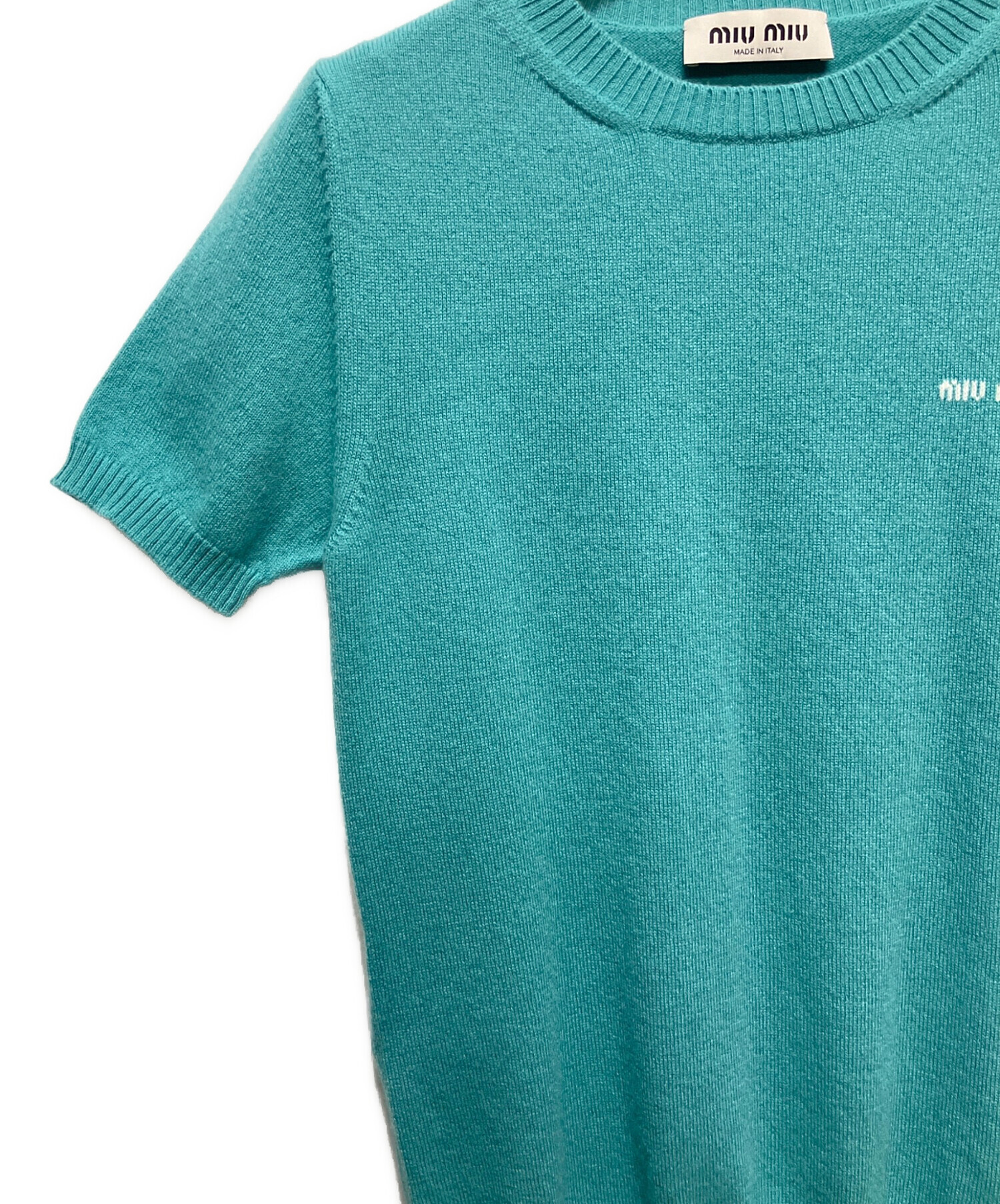 中古・古着通販】MIU MIU (ミュウミュウ) Cashmere sweater/ロゴ