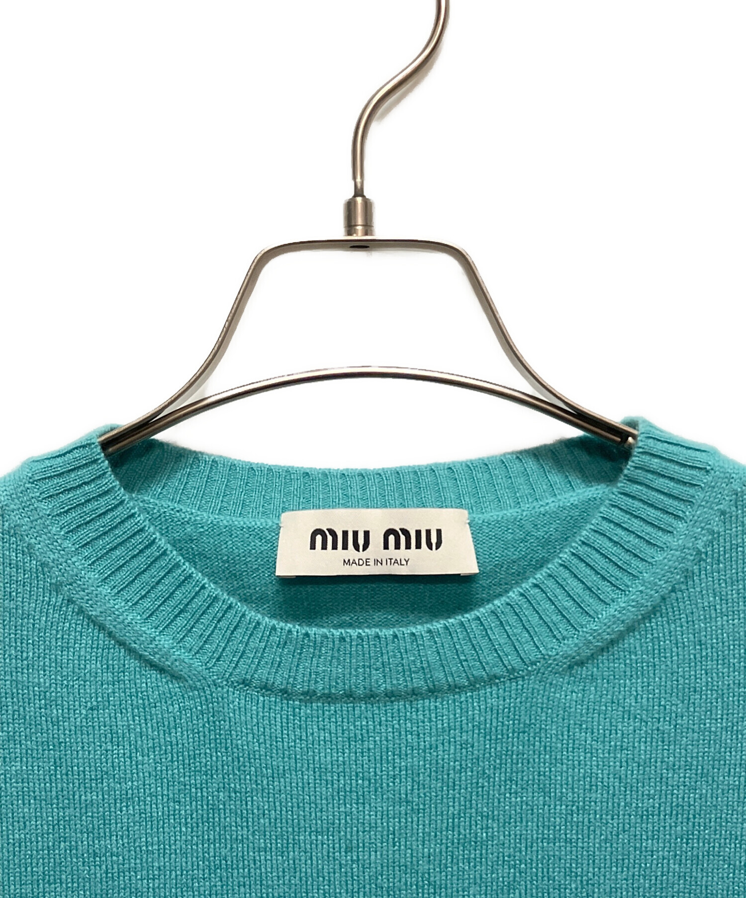 中古・古着通販】MIU MIU (ミュウミュウ) Cashmere sweater/ロゴ