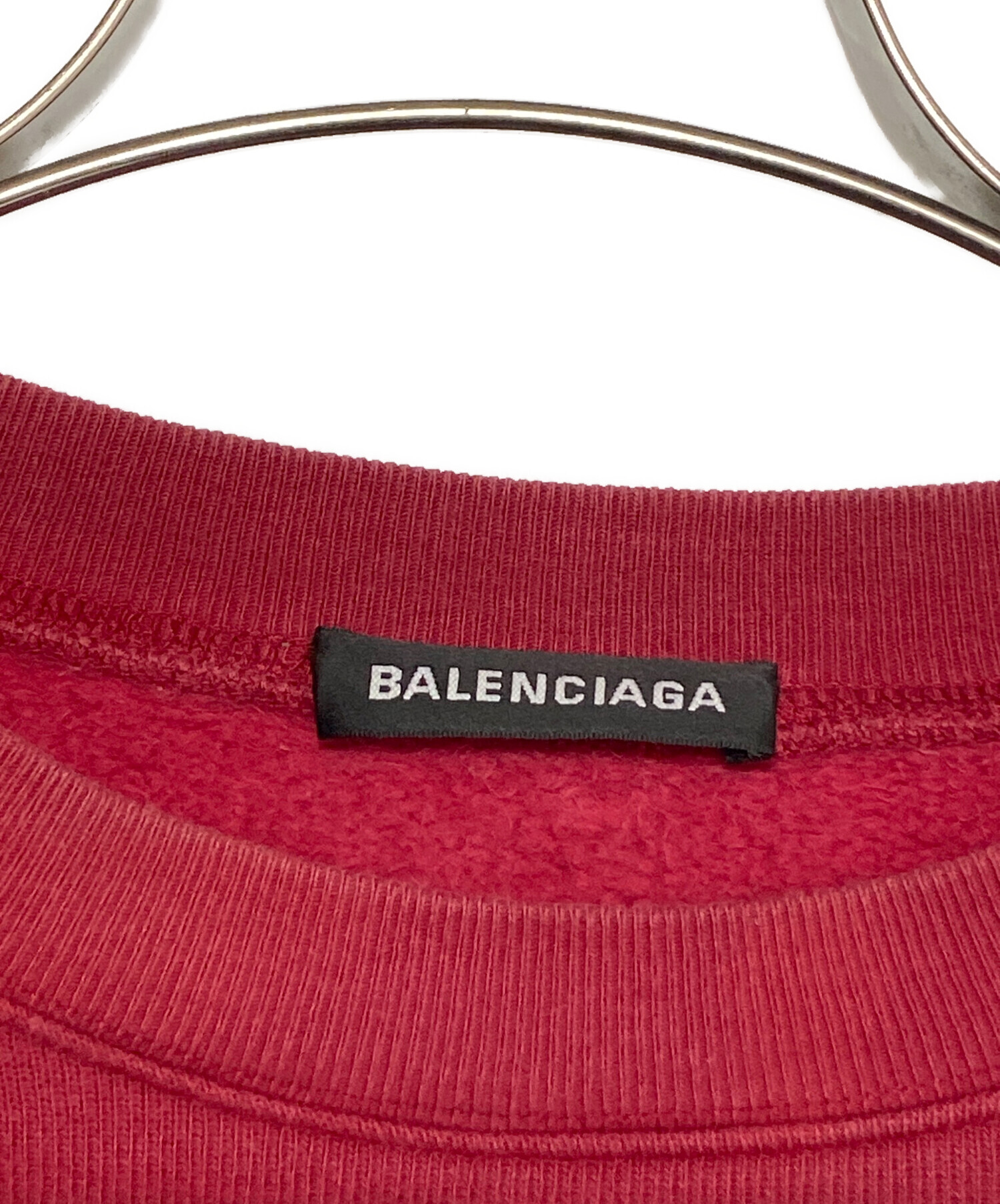 中古・古着通販】BALENCIAGA (バレンシアガ) Back Logo Sweat レッド