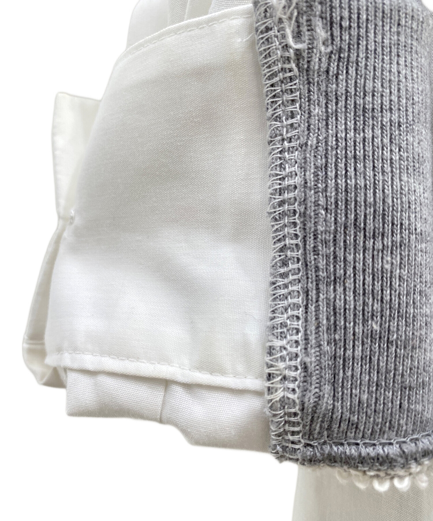 中古・古着通販】sacai (サカイ) スウェットドッキングシャツ グレー