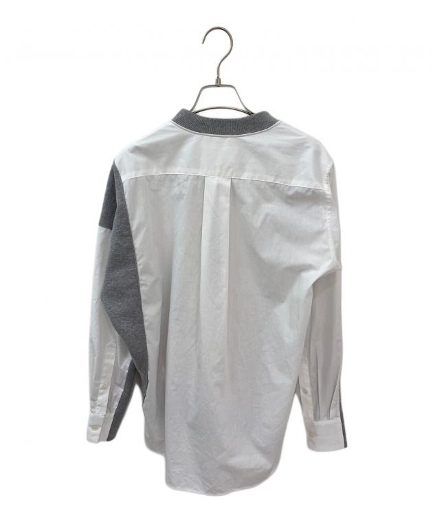 中古・古着通販】sacai (サカイ) スウェットドッキングシャツ グレー