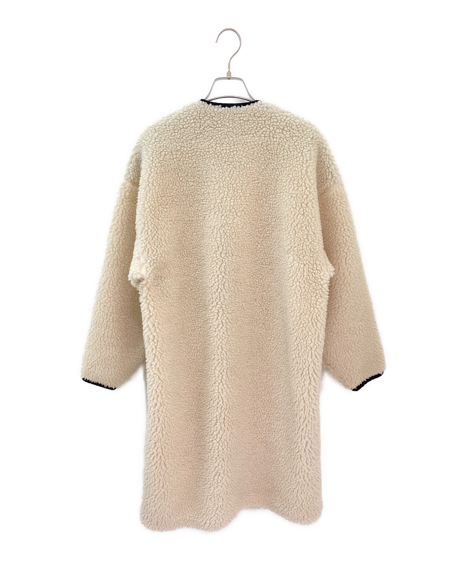 中古・古着通販】HYKE (ハイク) FAUX SHEARLING COAT アイボリー