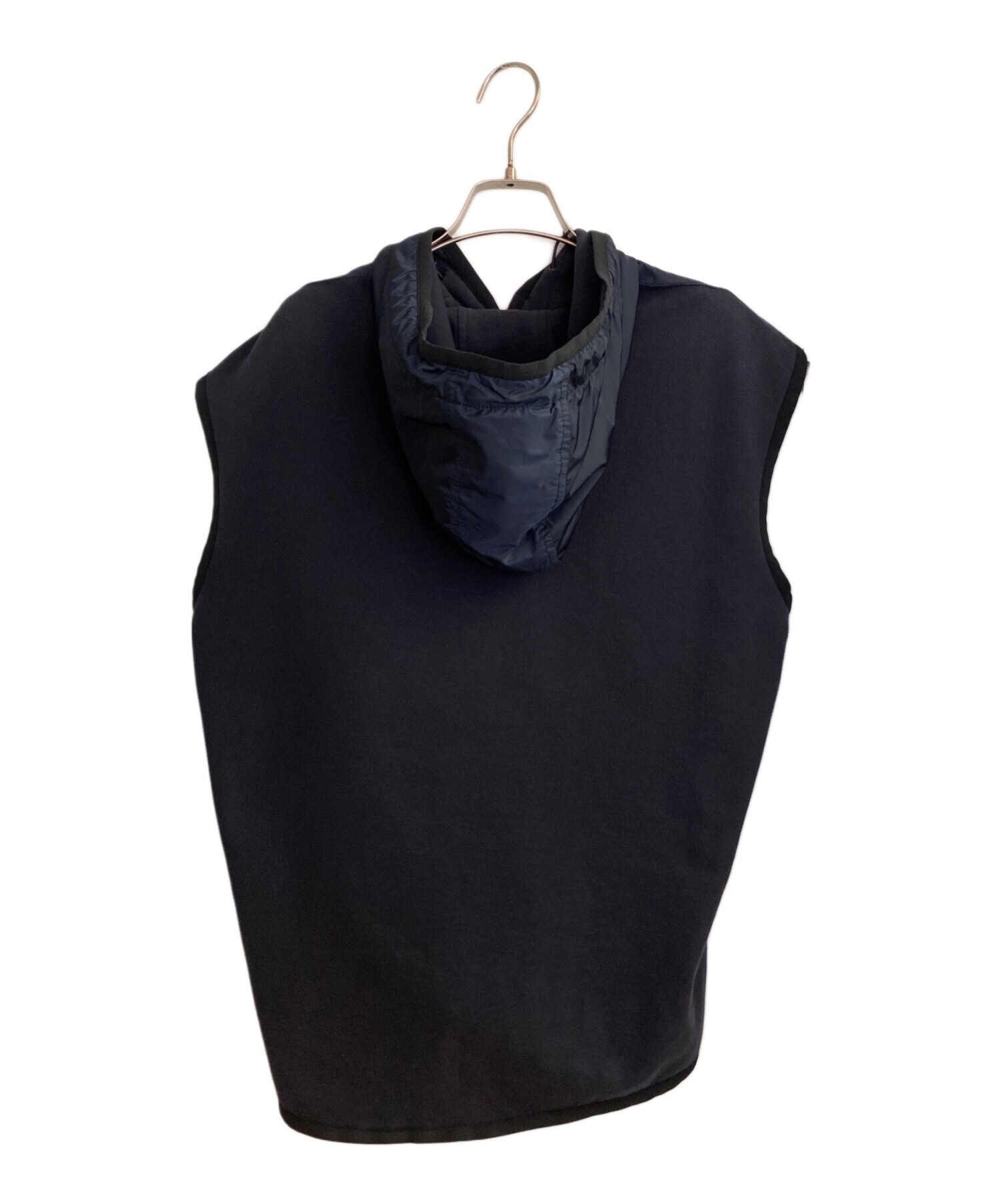 PRADA ベスト 中古・古着通販】PRADA (プラダ) ナイロン切替ベスト ネイビー