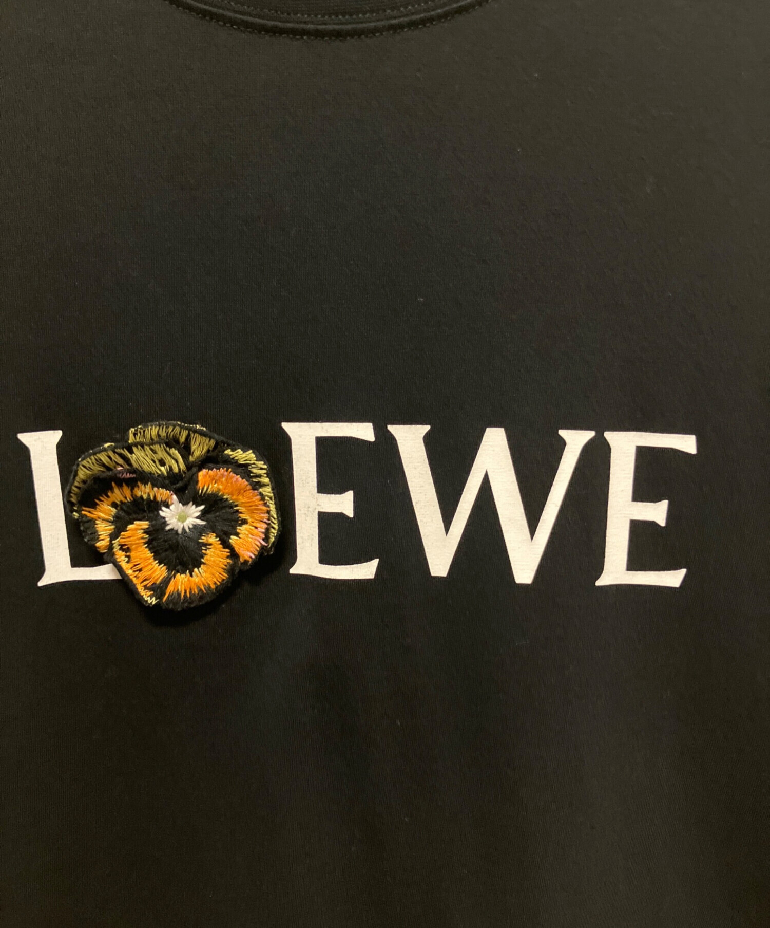 中古・古着通販】LOEWE (ロエベ) 21SS Pansy T-Shirt/パンジーロゴ刺繍