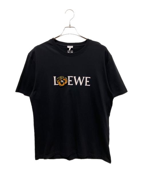 【最終値下げ】LOEWE ブラックポロシャツ ロゴ刺繍付き LOEWE（ロエベ） 半袖Tシャツ アナグラム刺繍 ポロシャツ H526Y26J04 M