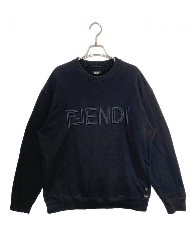 中古・古着通販】FENDI (フェンディ) ロゴ刺繍スウェットシャツ 