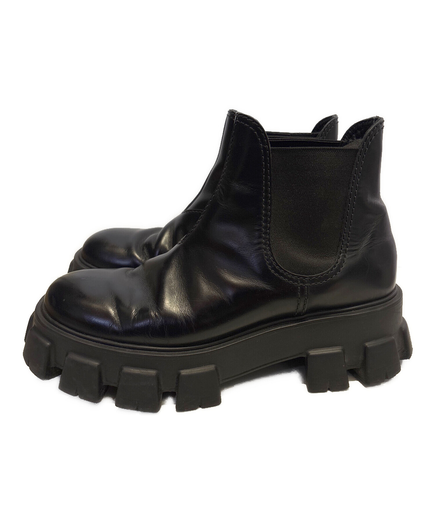 中古・古着通販】PRADA (プラダ) モノリス ブラッシュドレザー