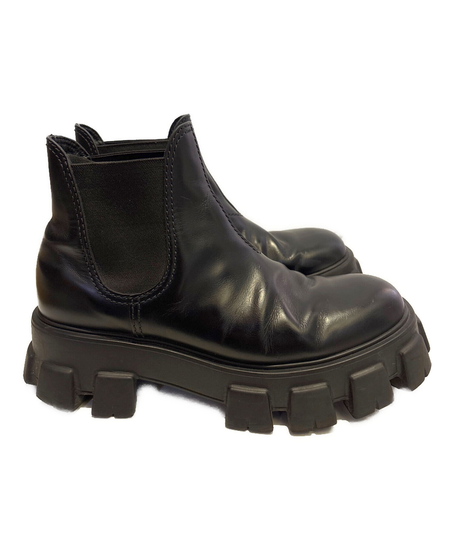 中古・古着通販】PRADA (プラダ) モノリス ブラッシュドレザー