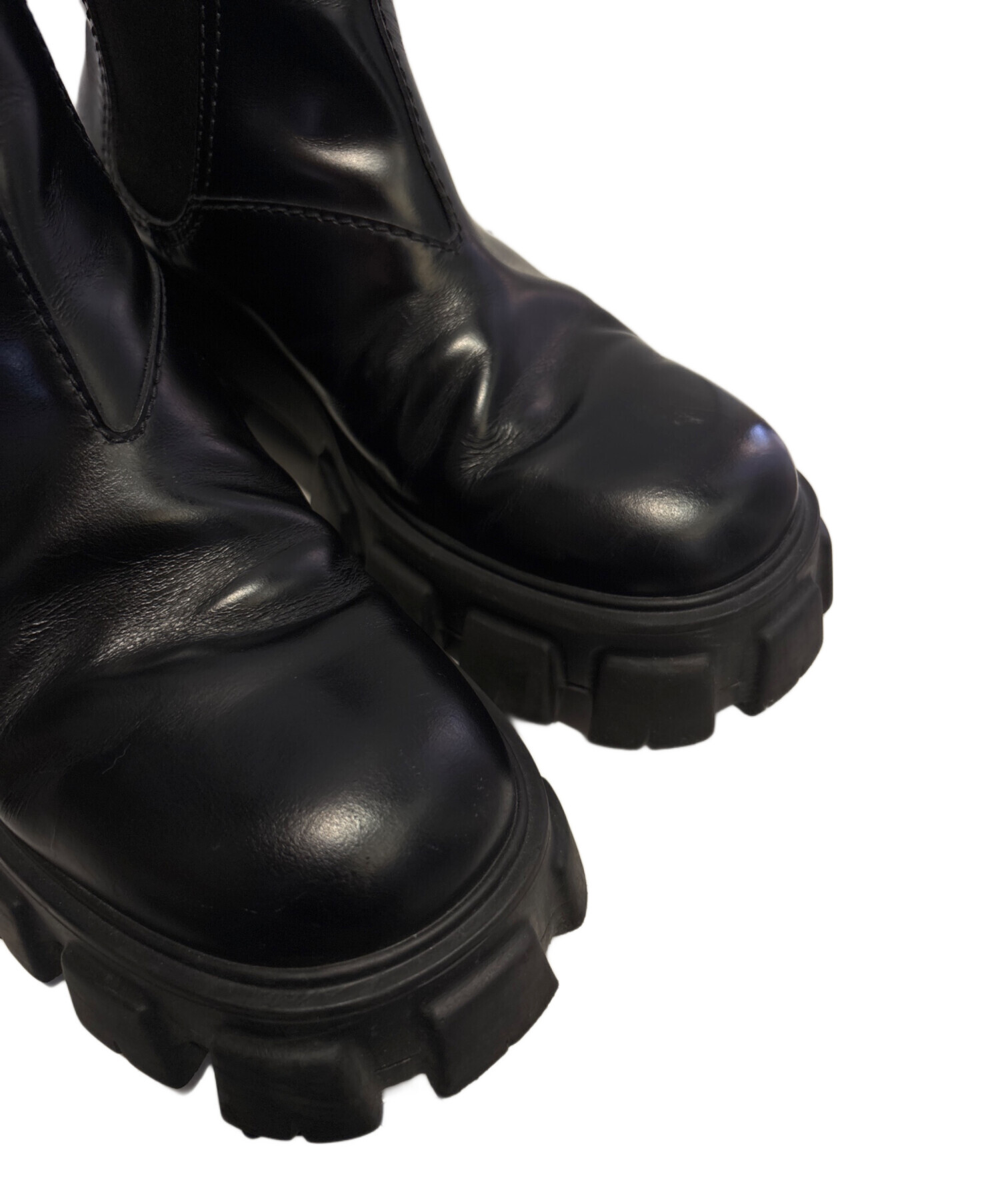 中古・古着通販】PRADA (プラダ) モノリス ブラッシュドレザー
