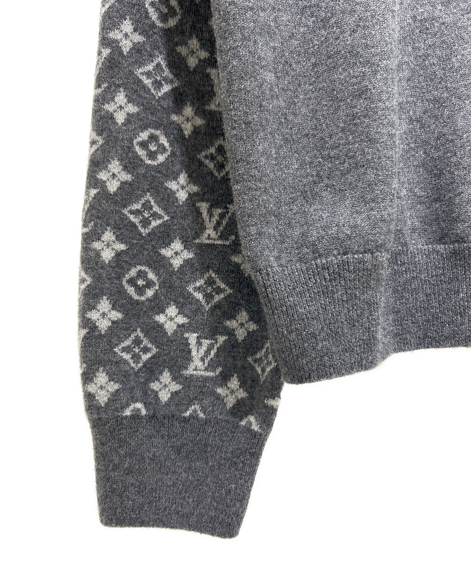 新品未使用 ルイヴィトン モノグラム リブニット タートルネック ネイビー XS 中古・古着通販】LOUIS VUITTON (ルイ ヴィトン) モノグラム