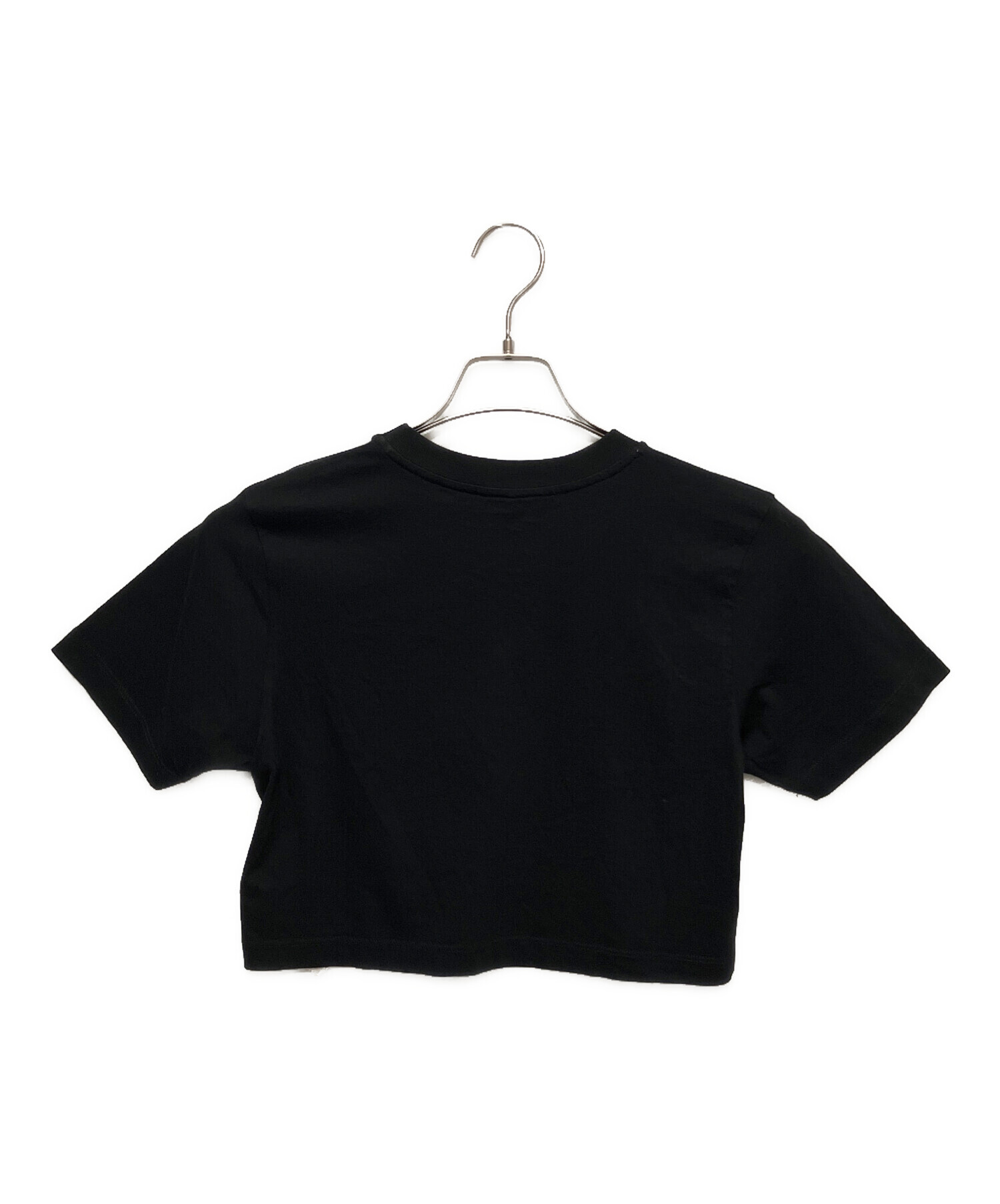 Fendi クロップドtシャツブラック 中古・古着通販】FENDI (フェンディ) Fendi cropped t-shirt