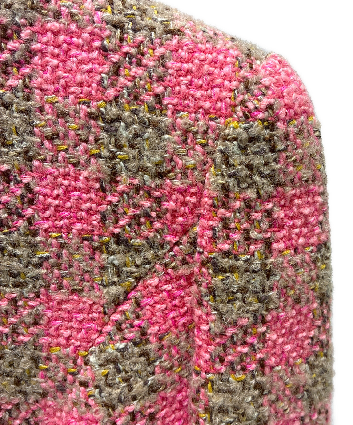 中古・古着通販】CHANEL (シャネル) ツイードジャケット ピンク サイズ