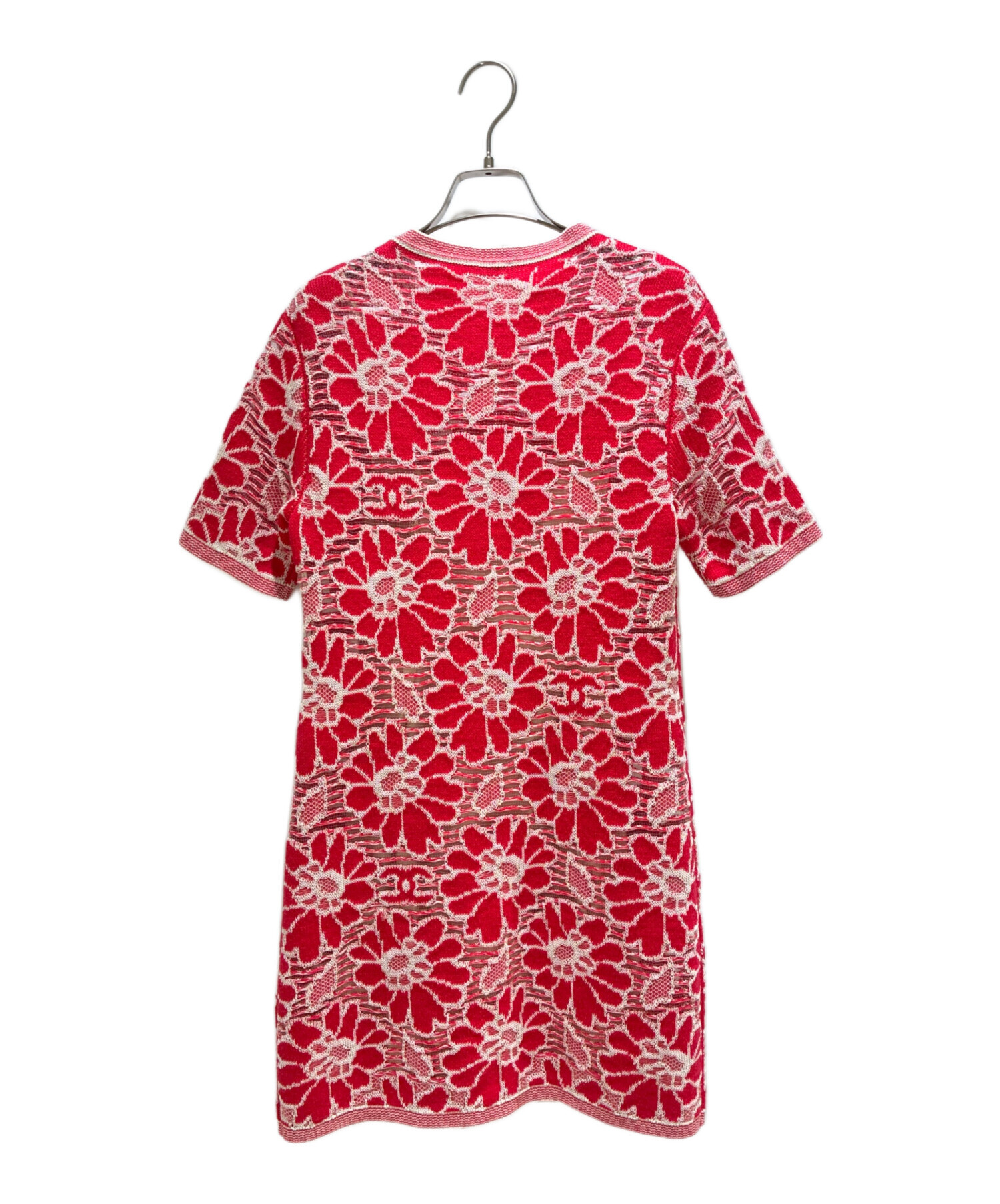 シャネル　正規品　ボーダー　ワンピース　ヴィンテージ　レア 中古・古着通販】CHANEL (シャネル) P63 FLOWER KNIT DRESS ココ