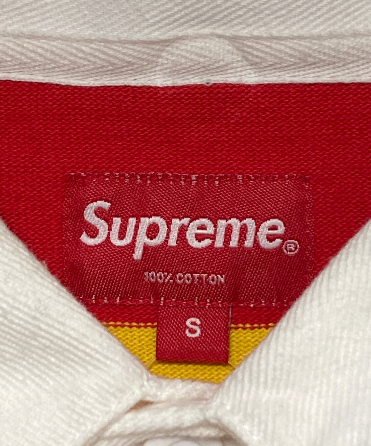 中古・古着通販】SUPREME (シュプリーム) Stripe Rugby レッド