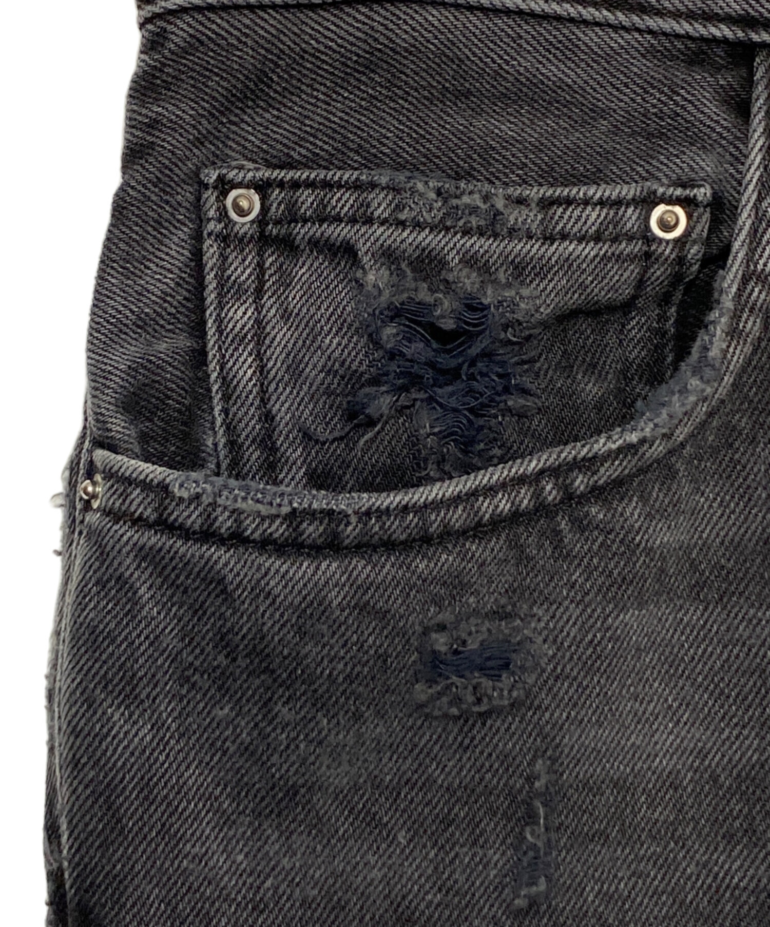 中古・古着通販】AMIRI (アミリ) ダメージ加工デニムパンツ ブラック