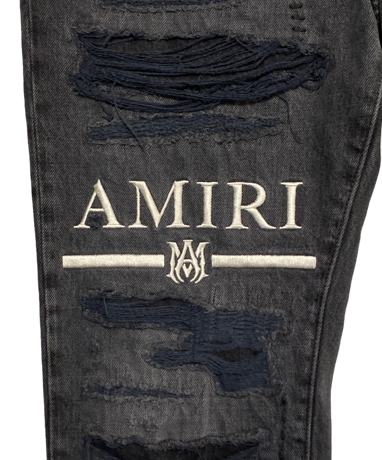 AMIRI ダメージ加工デニムパンツ 28size 中古・古着通販】AMIRI (アミリ) ダメージ加工デニムパンツ ブラック