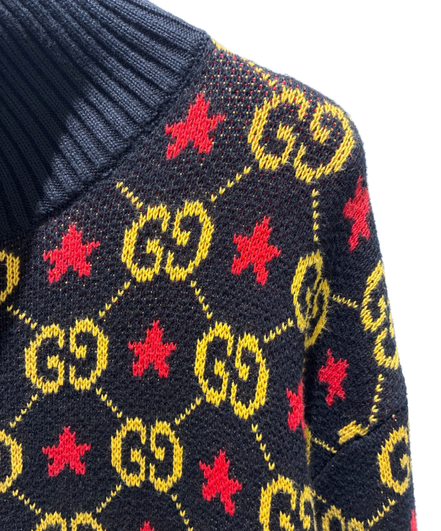 GUCCI GGパターン ジップアップニットジャケット GUCCI GGパターン ジップアップニットジャケット Stylish Gucci GG