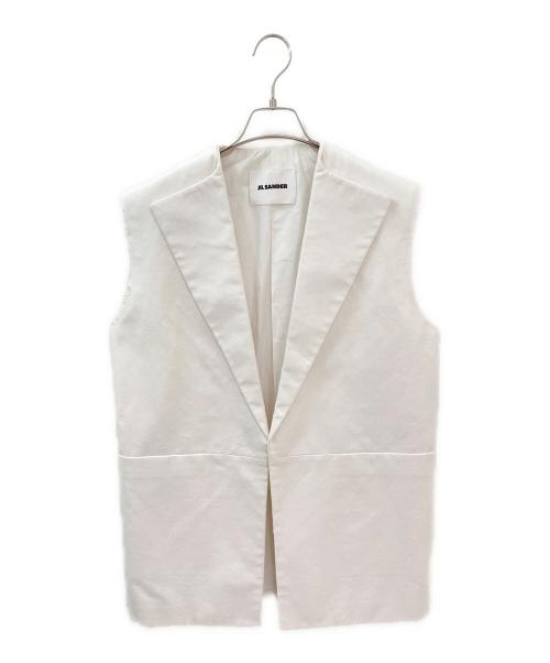 JIL SANDER 本人期 未使用 イタリア製 コーデュロイ ベスト ジレ 中古・古着通販】JIL SANDER (ジルサンダー) ジレ ホワイト サイズ:30