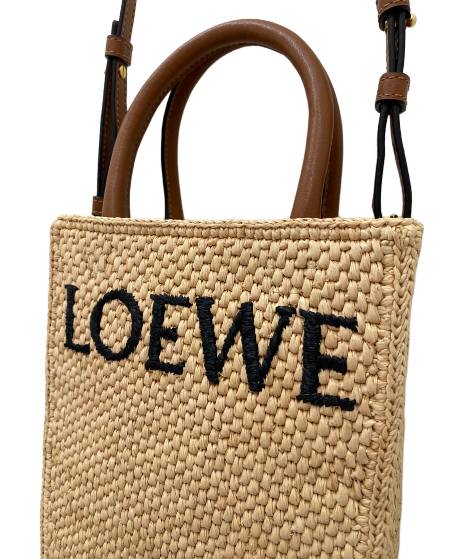 中古・古着通販】LOEWE (ロエベ) スタンダードA5トートバッグ ベージュ
