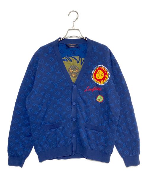 LOUIS VUITTON ルイヴィトン カーディガン XL 青 【古着】【中古】【送料無料】 中古・古着通販】LOUIS VUITTON (ルイ ヴィトン) 草間彌生
