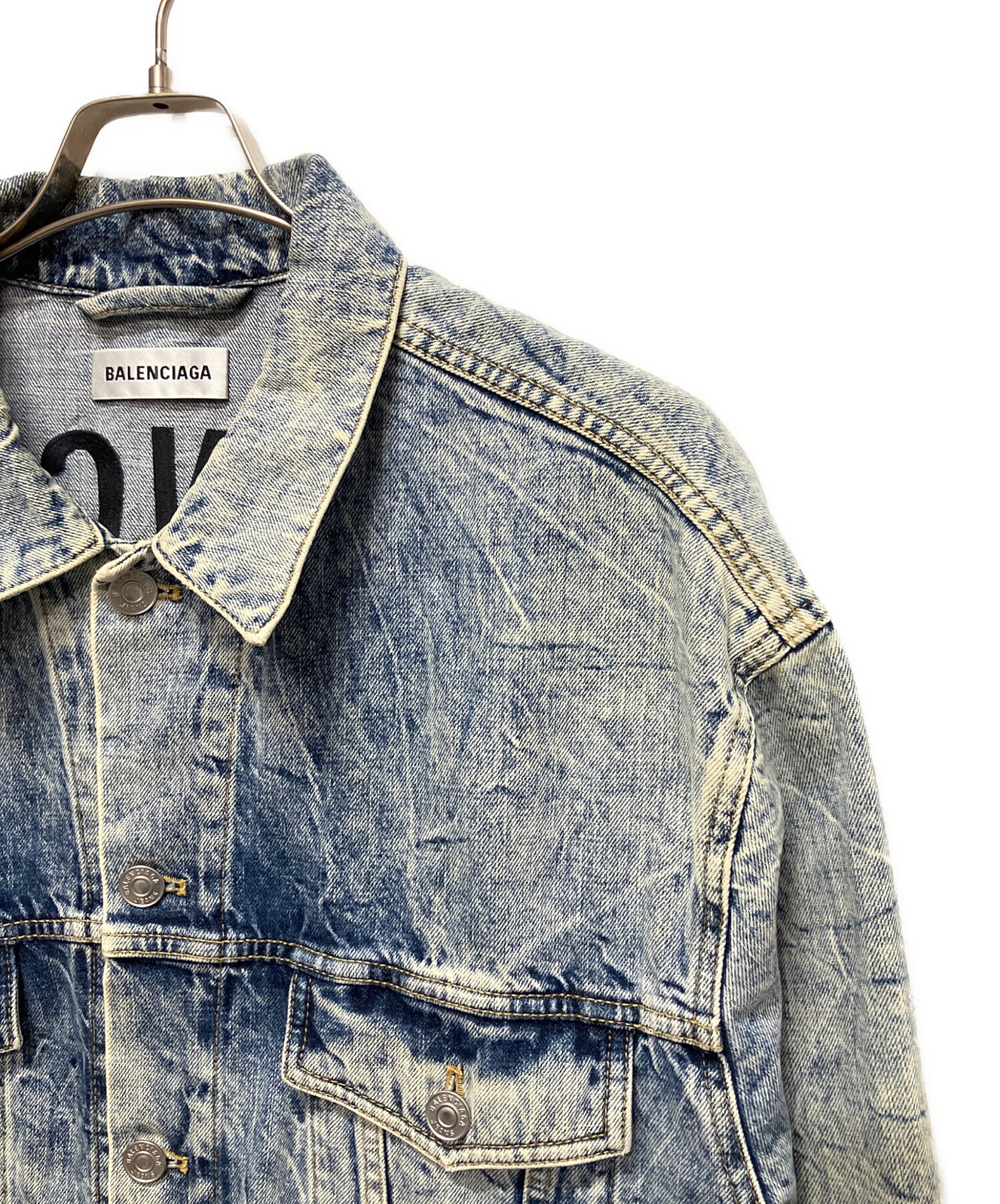 中古・古着通販】BALENCIAGA (バレンシアガ) denim jacket/バックロゴ