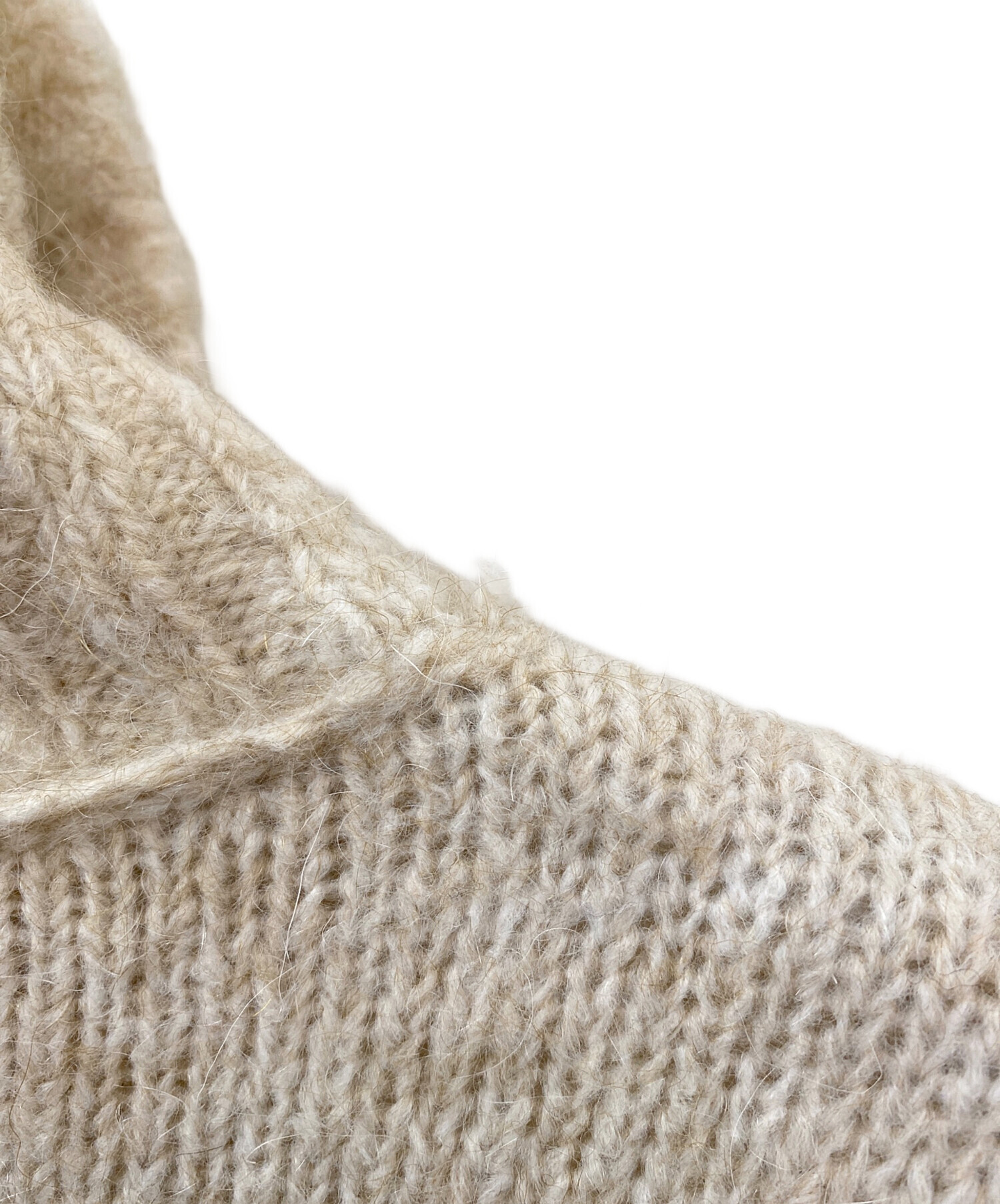 Maison Margiela メゾンマルジェラ タートルネックニット ベージュ 中古・古着通販】Maison Margiela (メゾンマルジェラ) デザイン