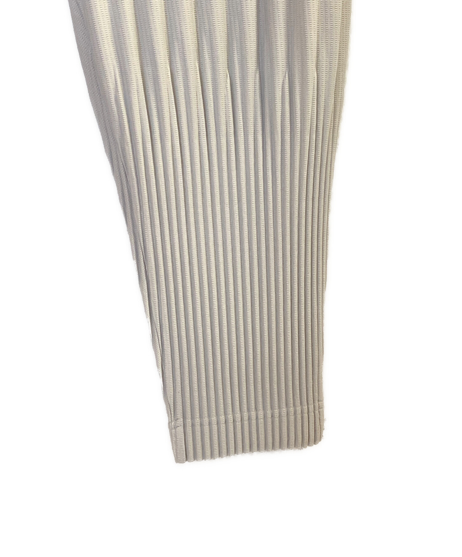 HOMME PLISSE オムプリッセ 消しプリーツパンツ ライトグレー 中古・古着通販】HOMME PLISSE ISSEY MIYAKE (オムプリッセ イッセイ