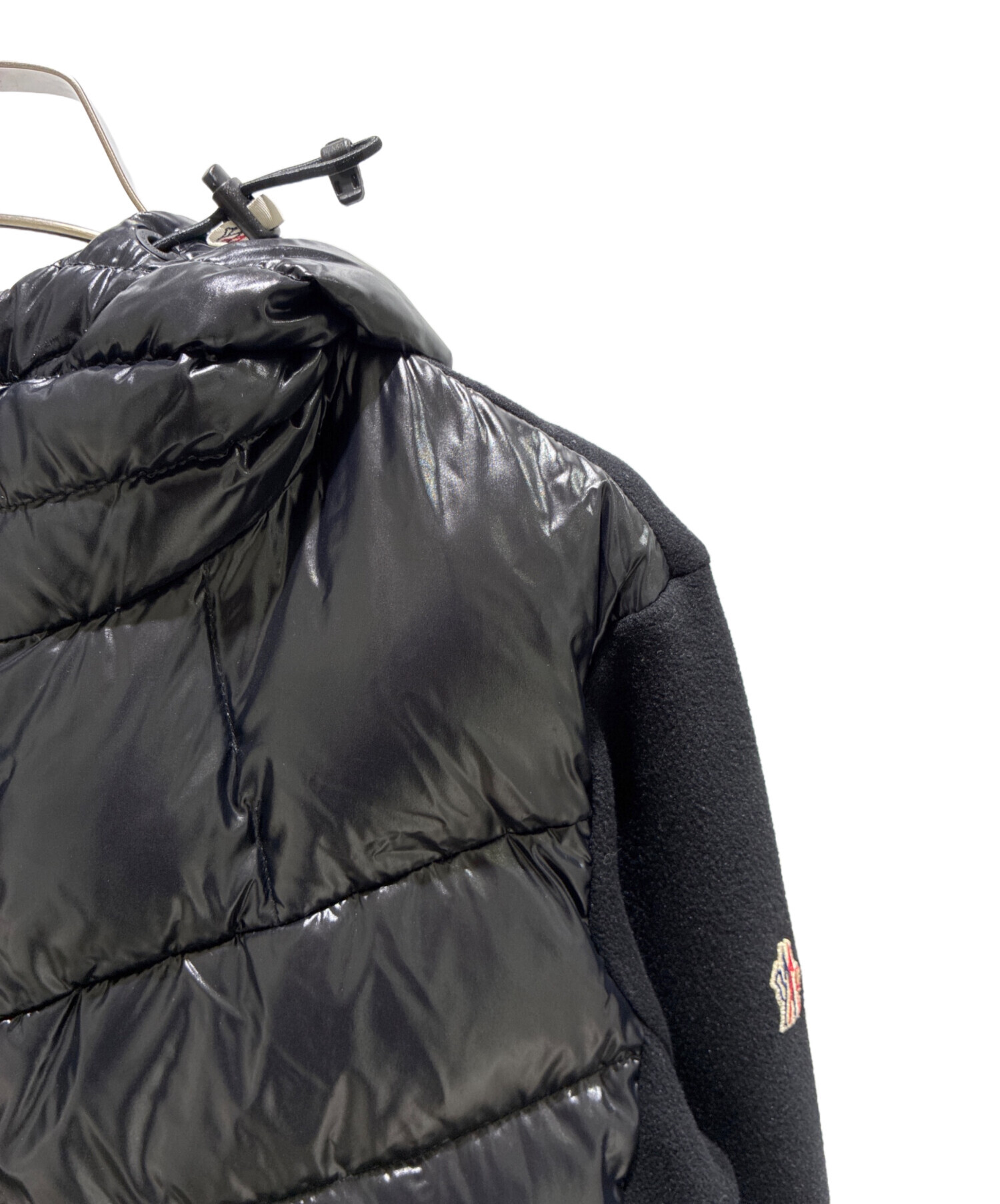 MONCLER モンクレール フリース切替ダウンジャケット グレー L