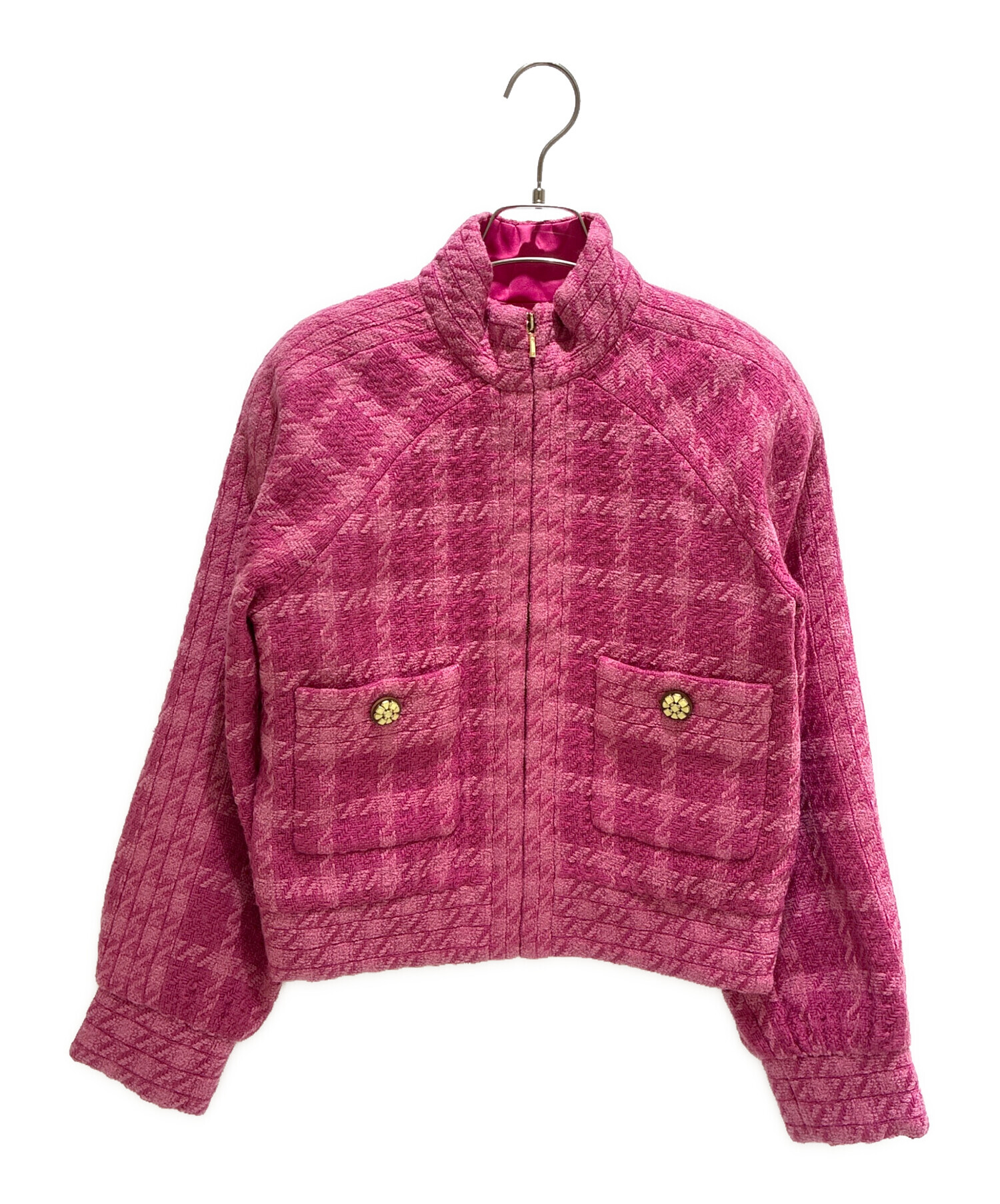 中古・古着通販】CHANEL (シャネル) ハイネックツイードジップ