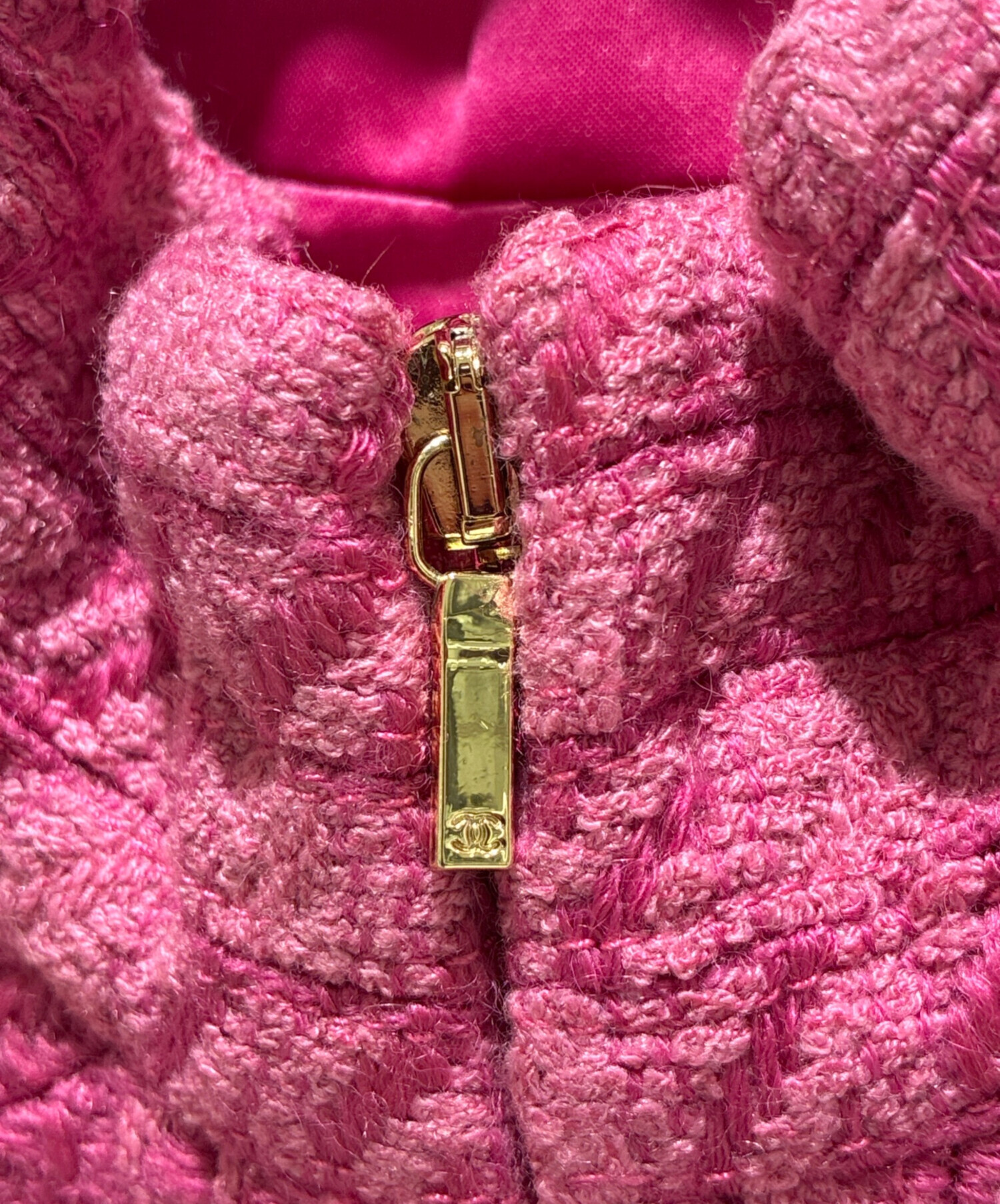 中古・古着通販】CHANEL (シャネル) ハイネックツイードジップ