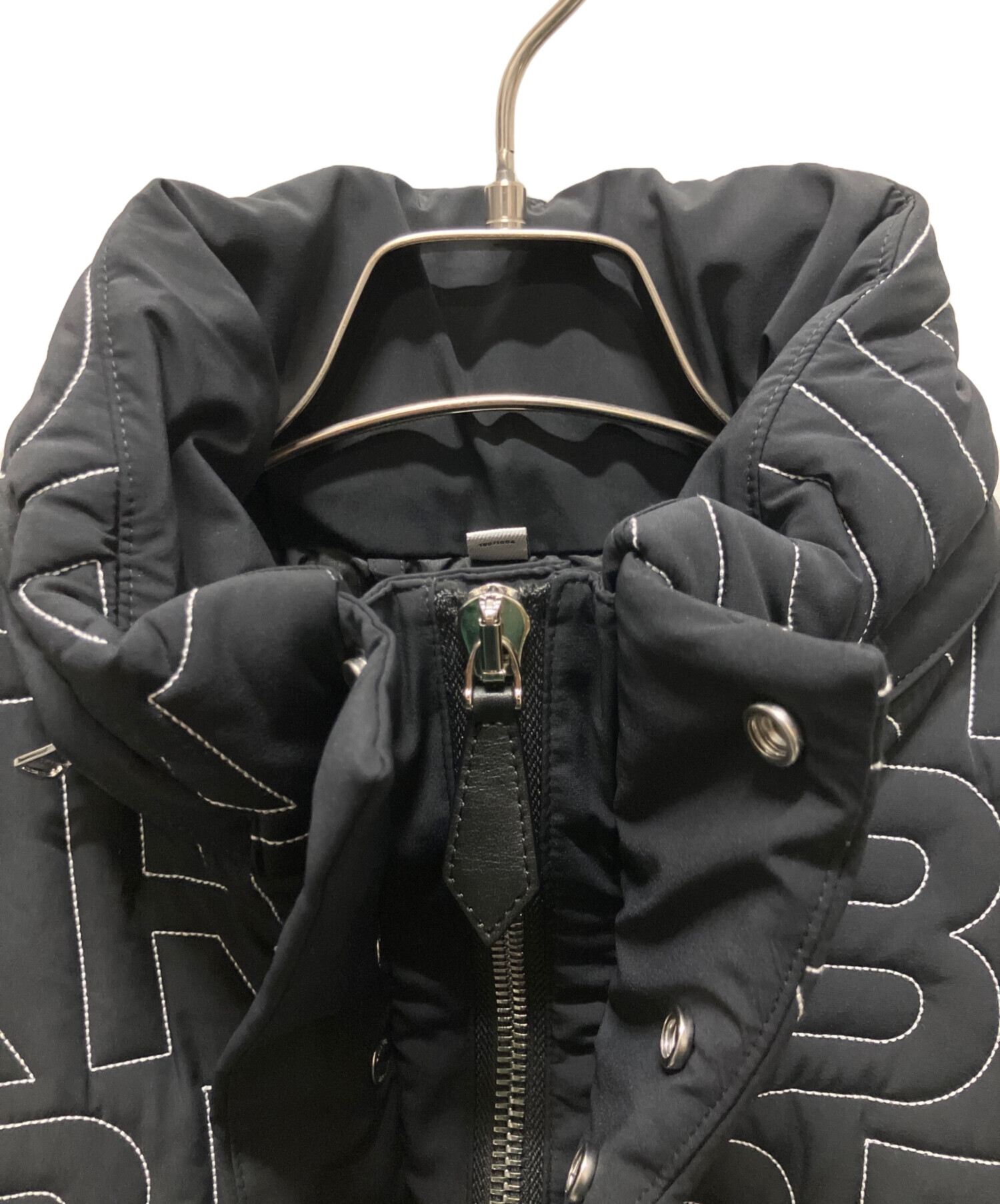 BURBERRY GOLF 刺繍ロゴ ブルゾン ジャケット ダークグレー LL 中古・古着通販】BURBERRY (バーバリー) ロゴ刺繍ダウンジャケット