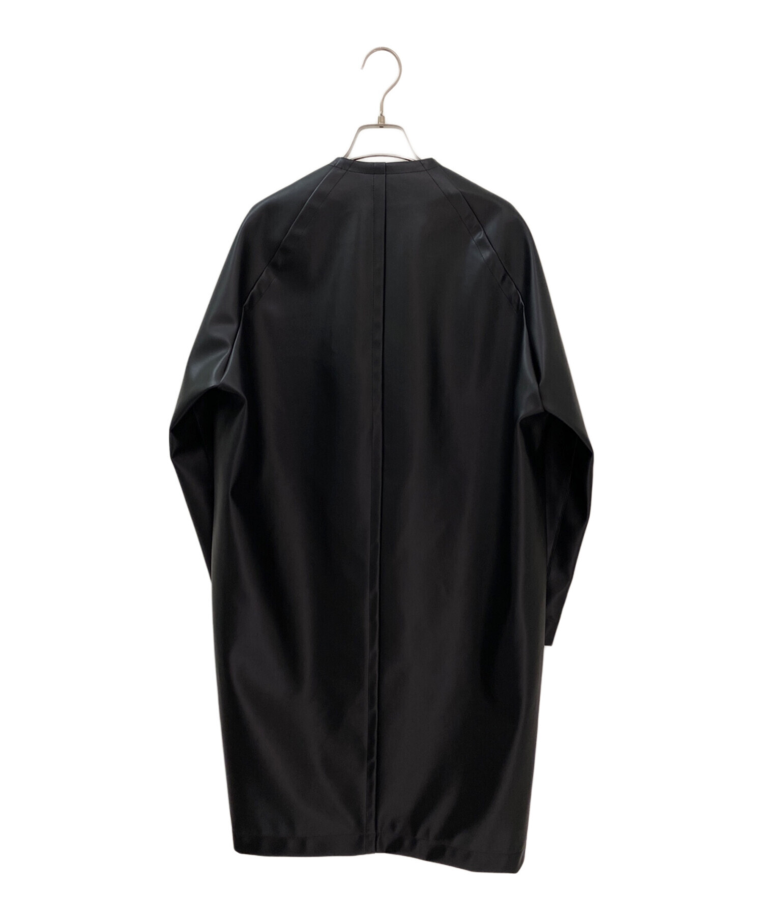 MARNIマルニレザーコート 中古・古着通販】MARNI (マルニ) フェイクレザーコート ブラック