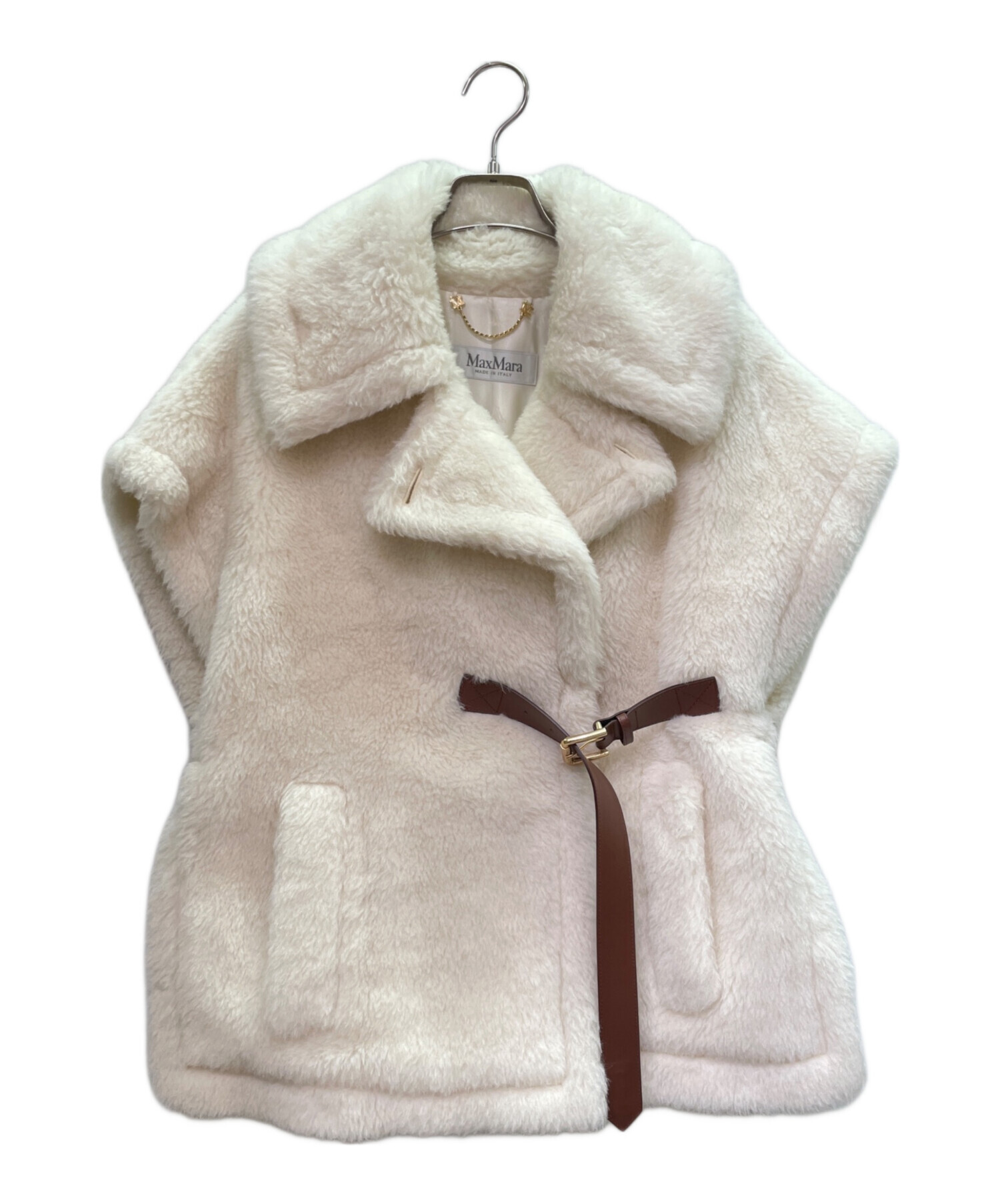 【Max Mara】テディベアチャーム　ホワイト/アイボリー Max Mara】テディベアチャーム ホワイト/アイボリー Max Mara