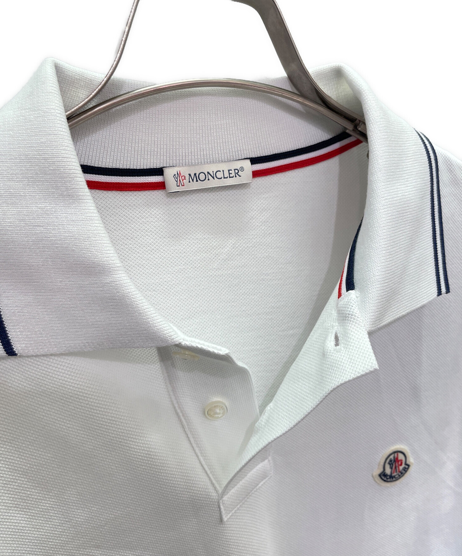 中古・古着通販】MONCLER (モンクレール) ワンポイントロゴポロシャツ