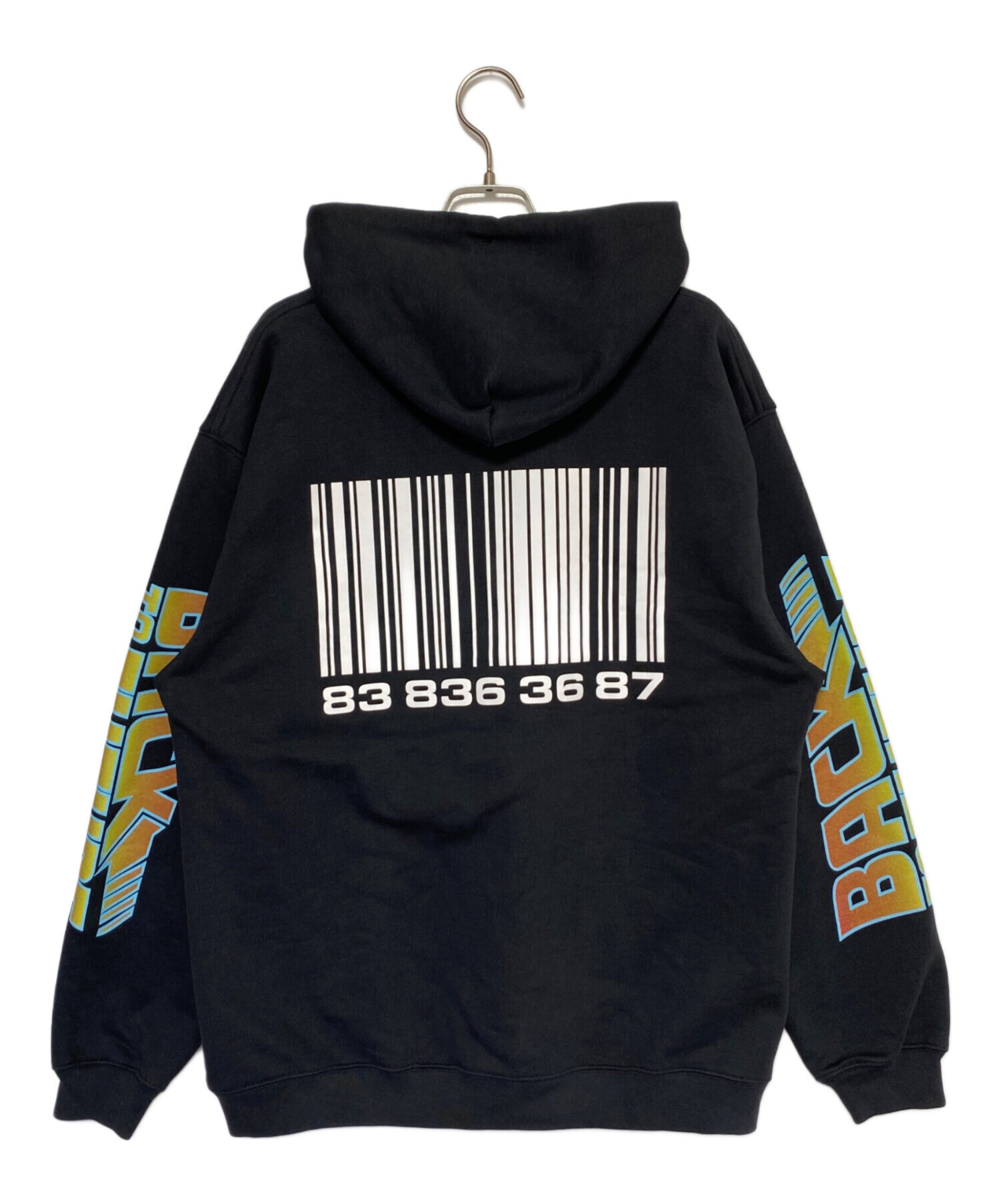 中古・古着通販】VETEMENTS (ヴェトモン) ロゴパーカー ブラック