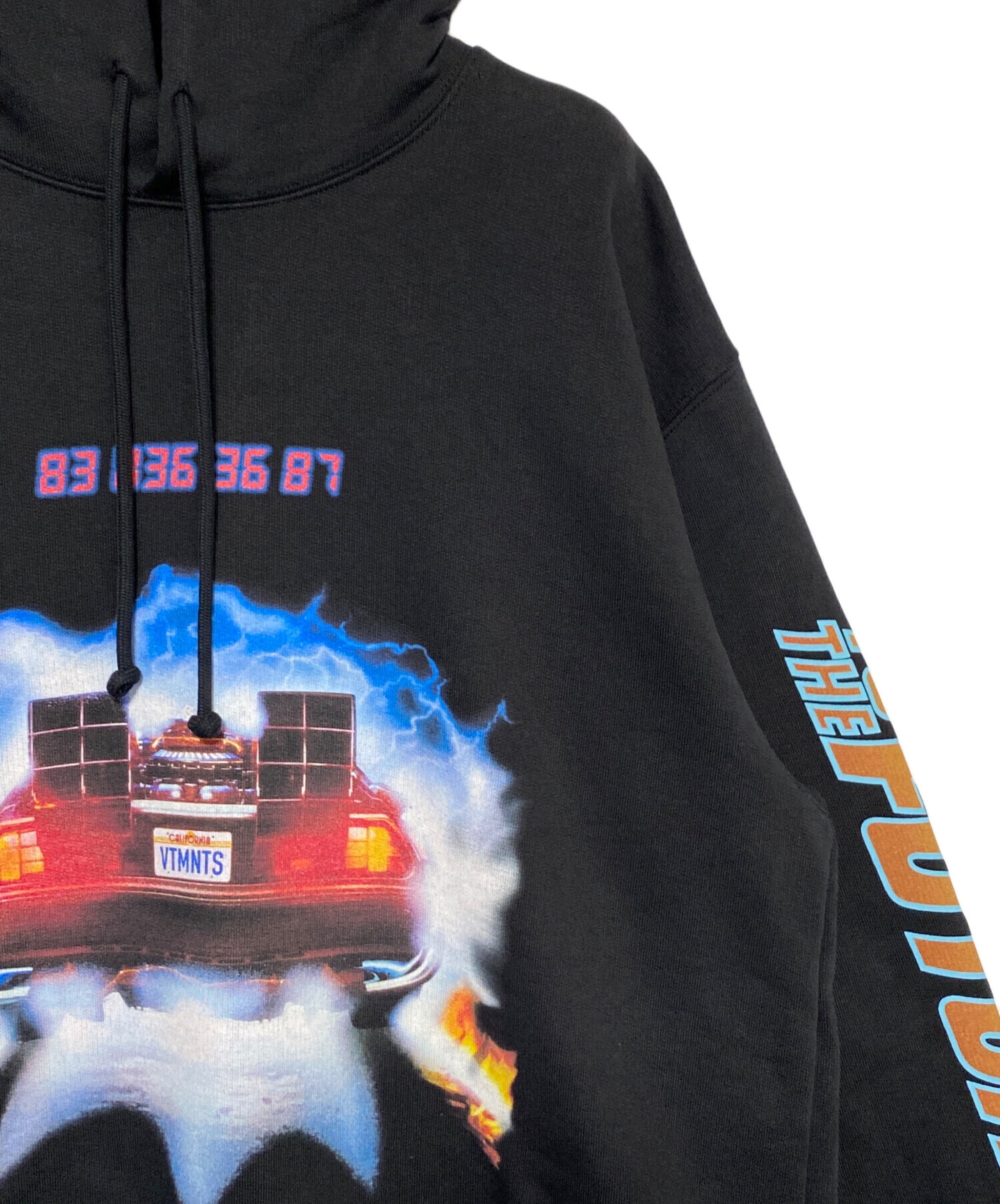 中古・古着通販】VETEMENTS (ヴェトモン) ロゴパーカー ブラック