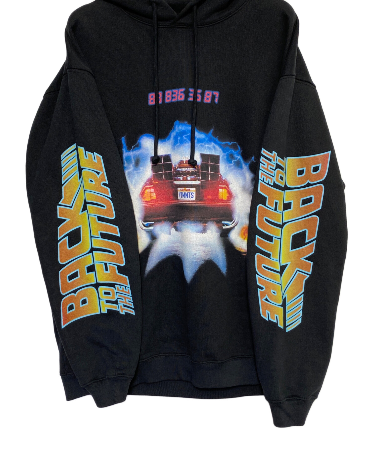 中古・古着通販】VETEMENTS (ヴェトモン) ロゴパーカー ブラック