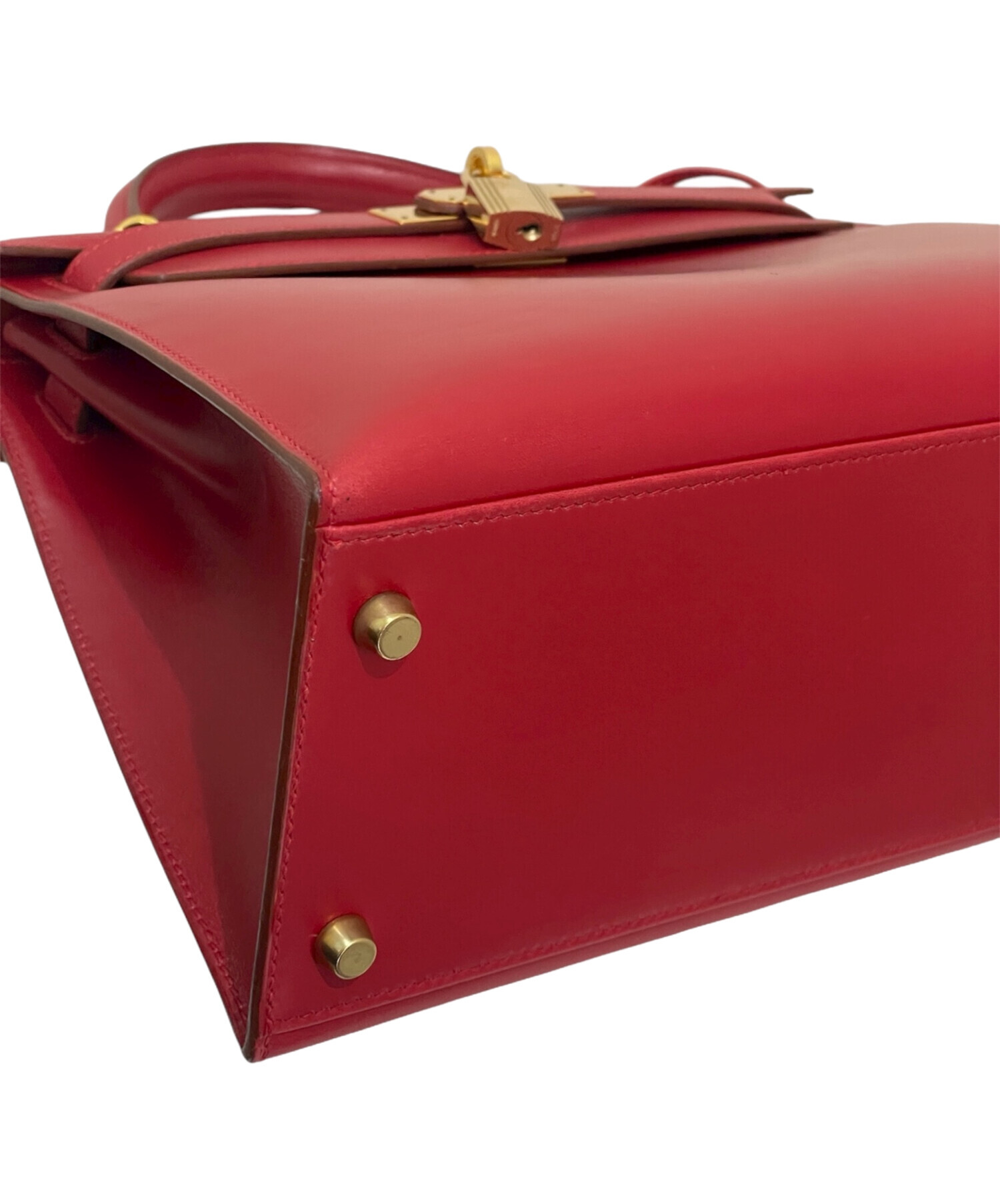 中古・古着通販】HERMES (エルメス) ケリー28/ボックスカーフ/ルージュ