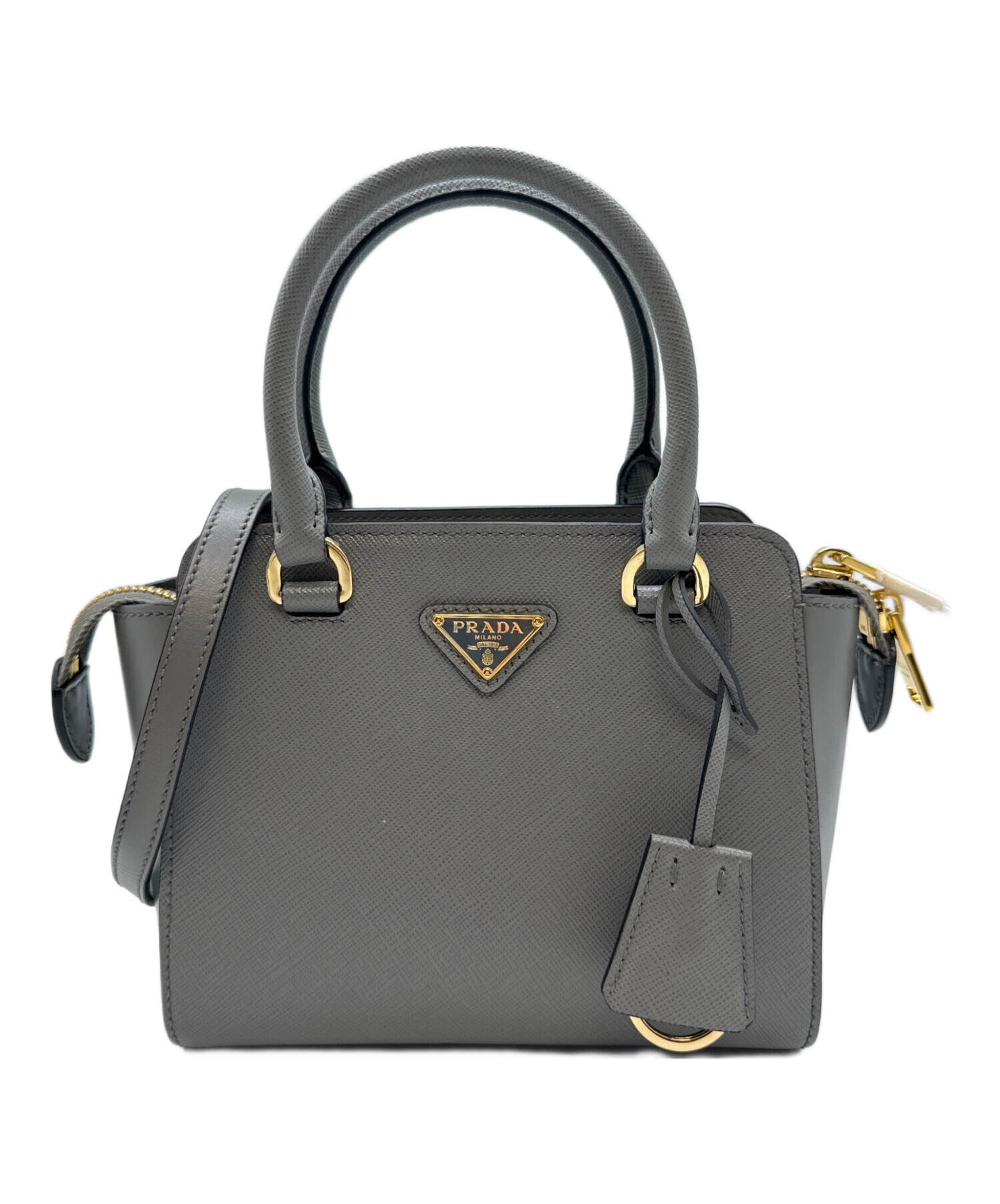 中古・古着通販】PRADA (プラダ) ガレリア サフィアーノレザー ミニ