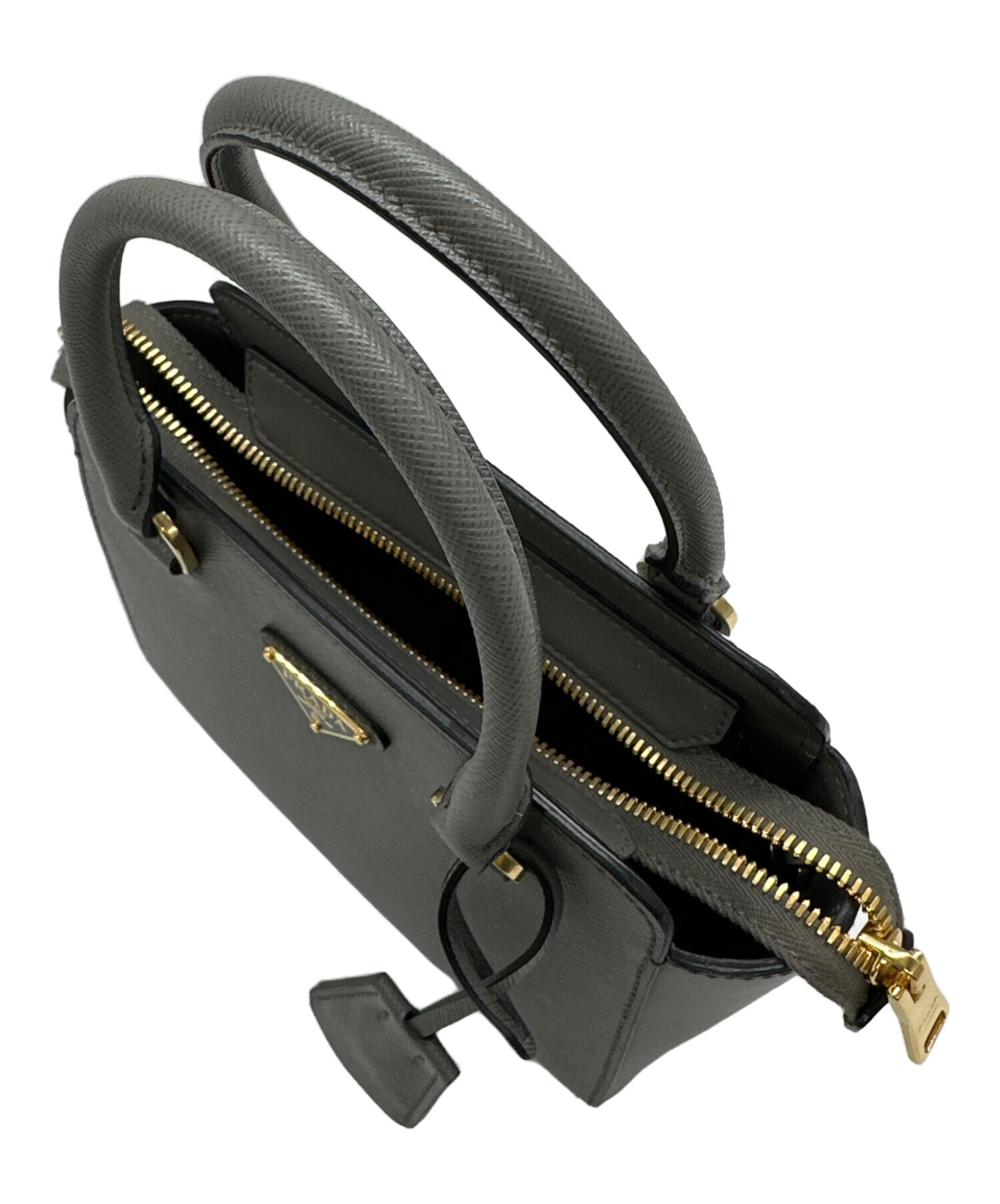 中古・古着通販】PRADA (プラダ) ガレリア サフィアーノレザー ミニ 