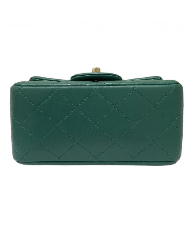 【緊急お値下げ】シャネル　CHANEL 鞄　グリーン　緑　ショルダーバッグ 中古・古着通販】CHANEL (シャネル) チェーンショルダーバッグ