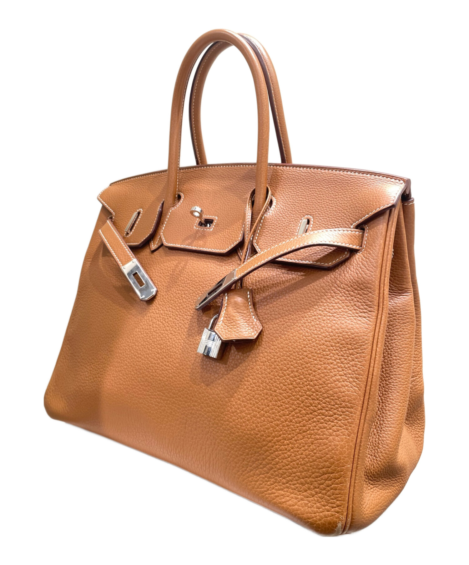 中古・古着通販】HERMES (エルメス) バーキン 35/シルバー金具/トゴ 
