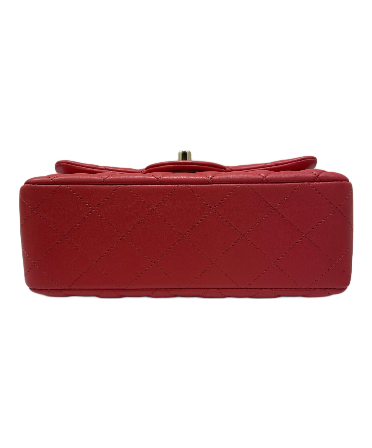 中古・古着通販】CHANEL (シャネル) チェーンショルダーバッグ レッド